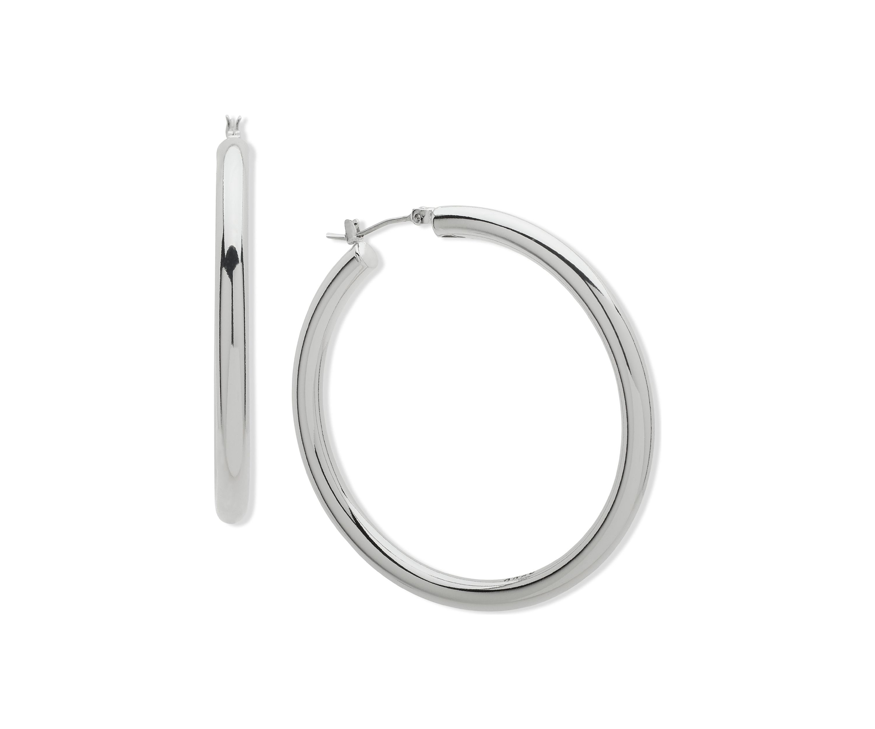 50 Millimeter Thick Hoop Earrings
