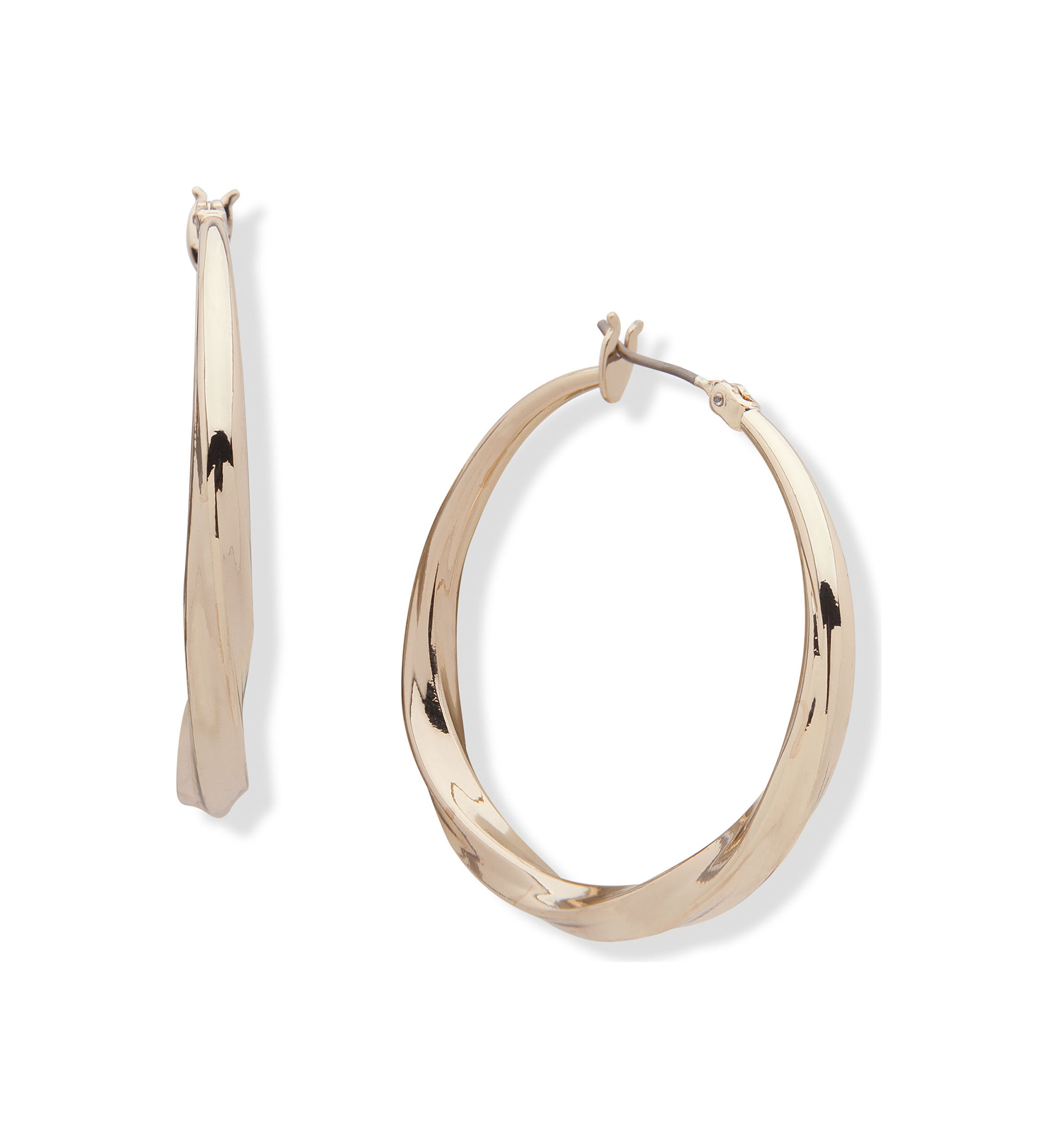 Medium Twist Hoop Earrings