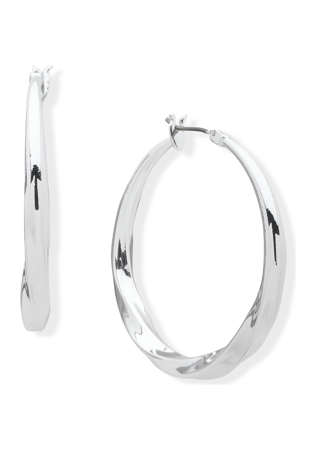Medium Twist Hoop Earrings
