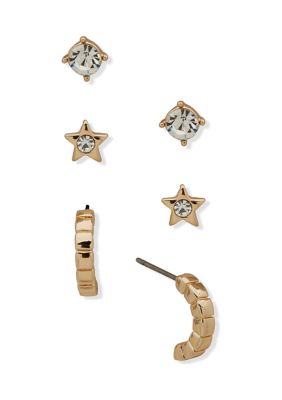 Crystal Star Trio Positive Vibes All day, Every Day Earrings