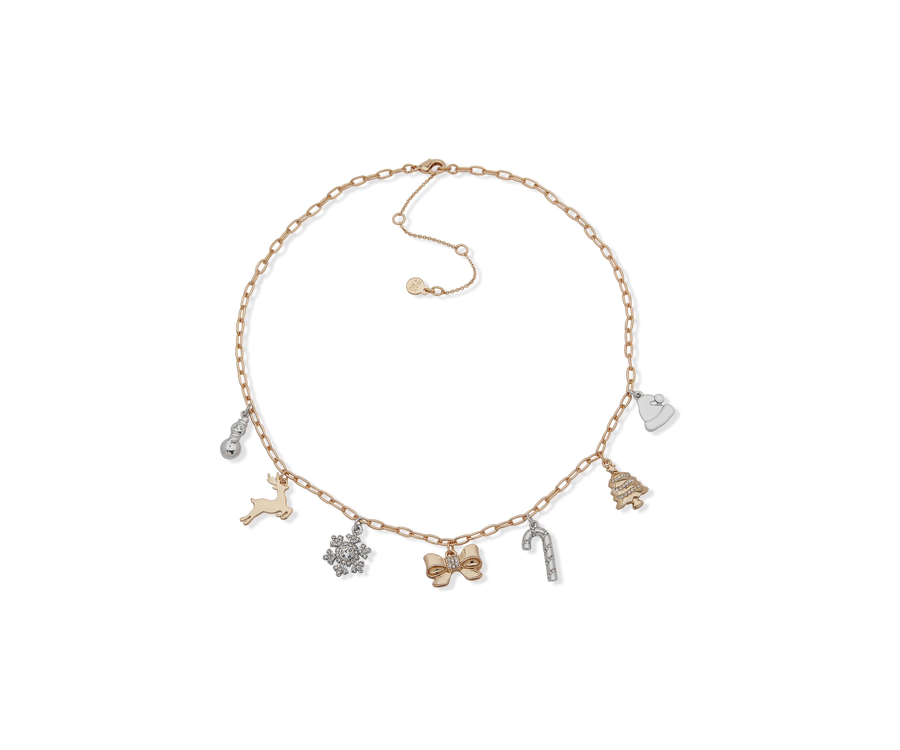  Crystal Christmas Charm Positive Vibes All Day, Every Day Necklace