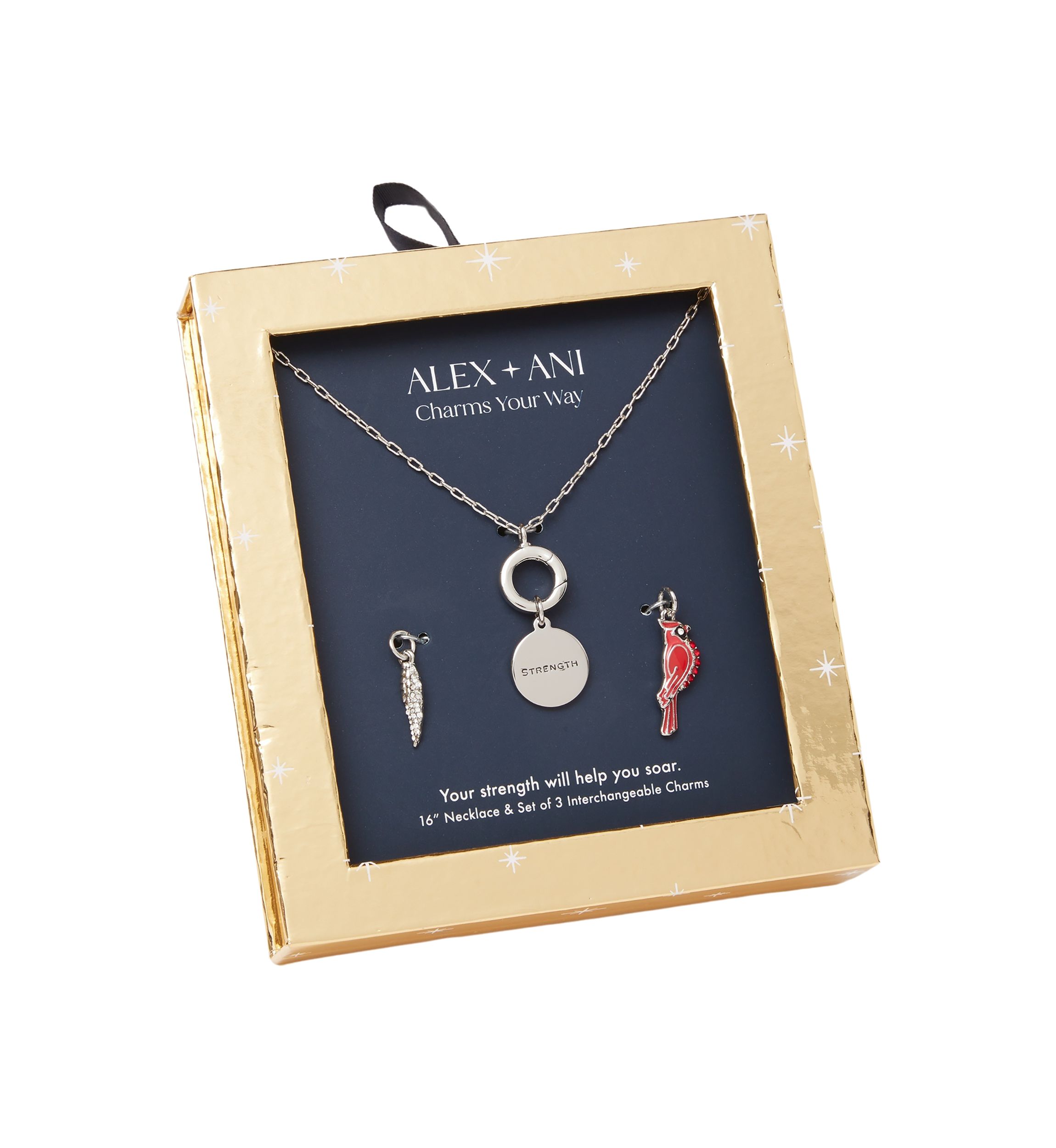 Silver Tone 16" Red Cardinal Charm Pendant Necklace