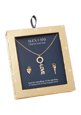 Alex and ani discount gold necklaces love charm