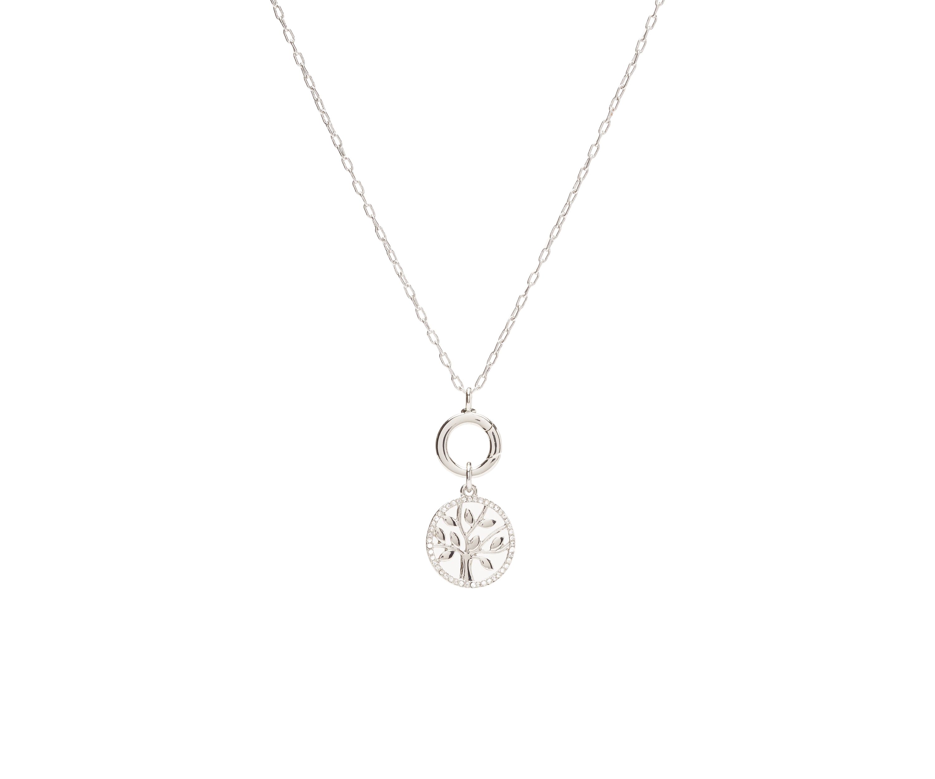 16 Silver Tone Pendant Necklace and Earrings Set