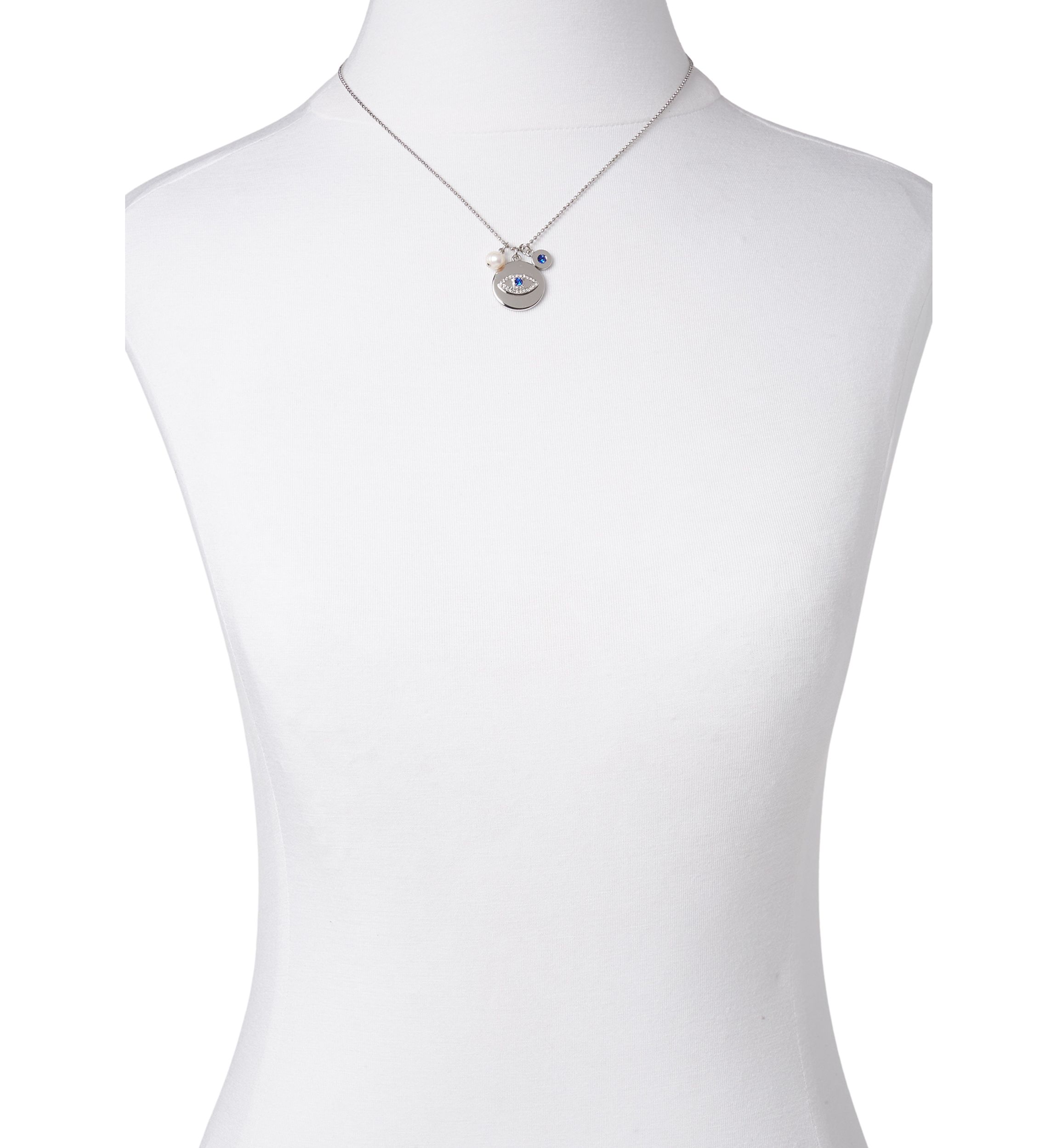 Evil Eye Earring and Pendant Necklace Set