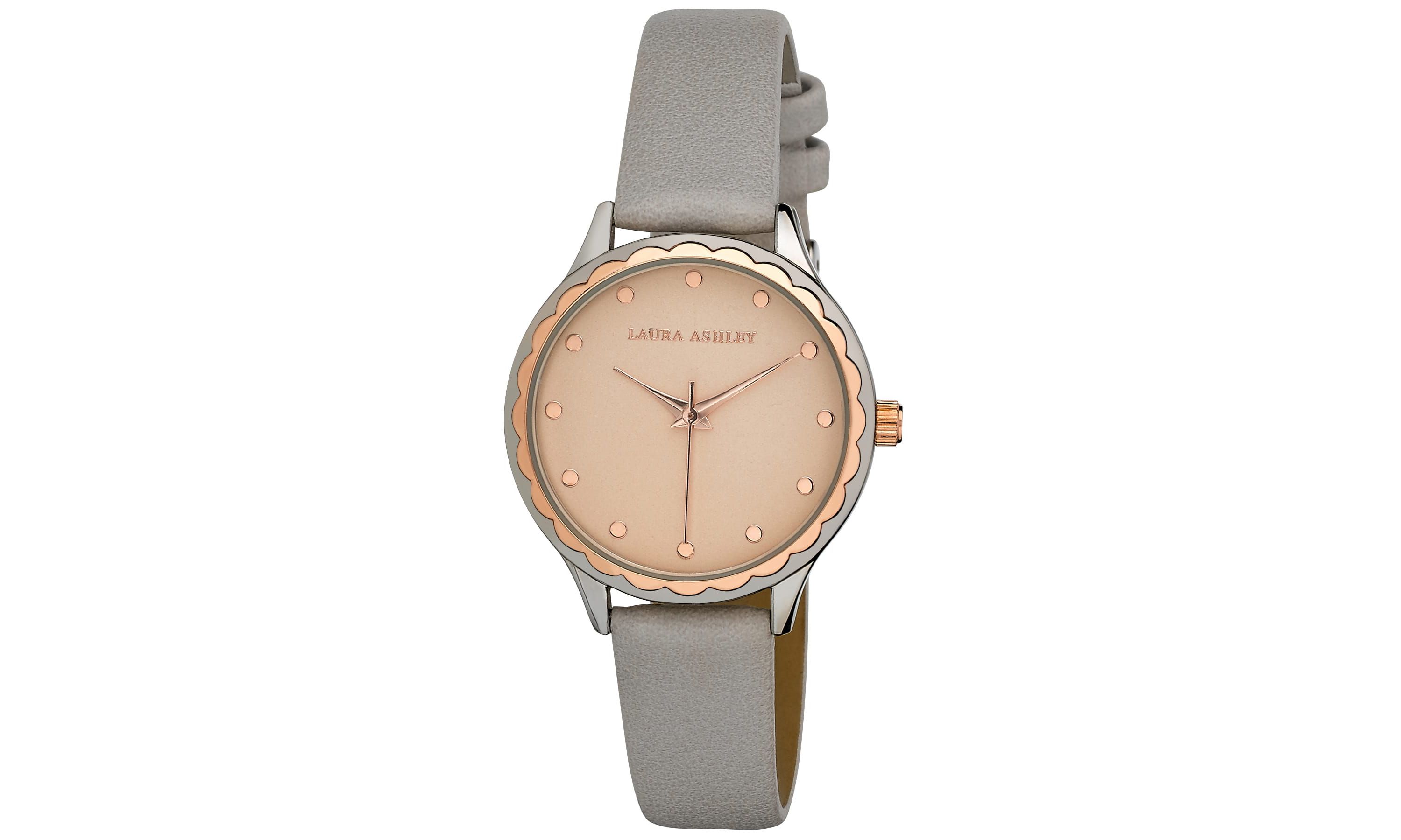 Fluted Dial Strap Watch