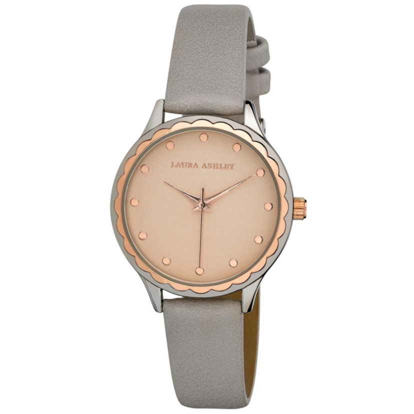 Fluted Dial Strap Watch