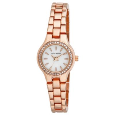 Laura Ashley Crystal Bezel Bracelet Watch belk