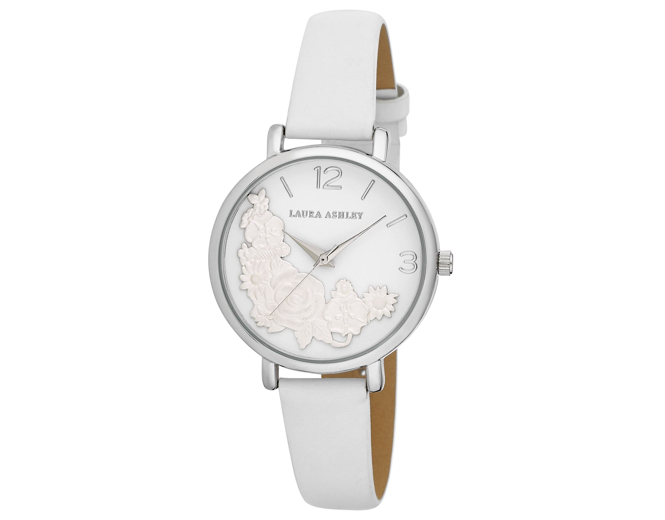 Round Floral Bounty Strap Watch