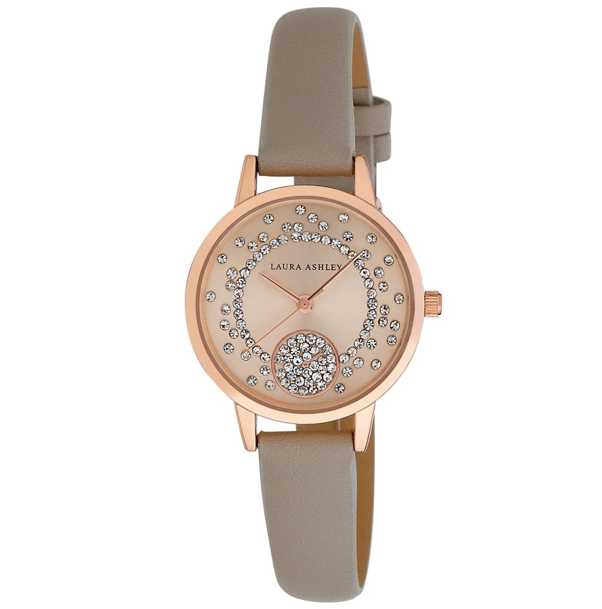 Green Round Case Stud Dial Watch