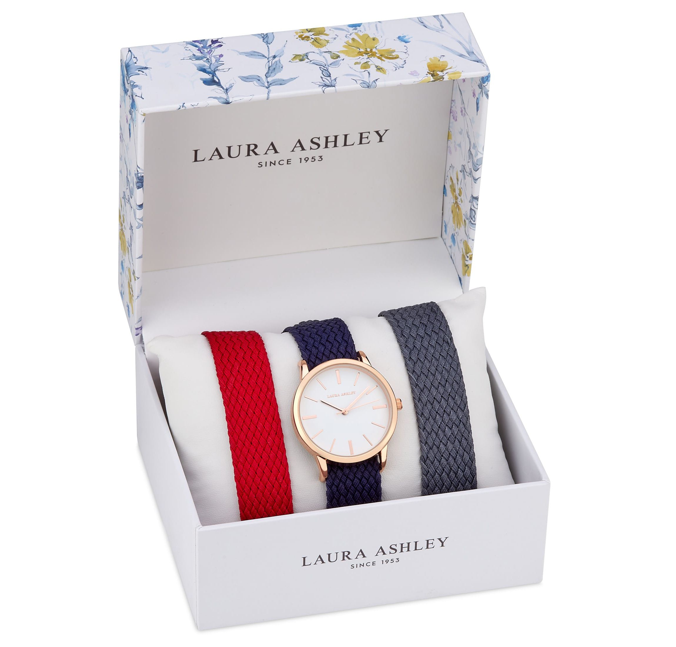 Watch Set 3 Interchangeable Fabric Straps