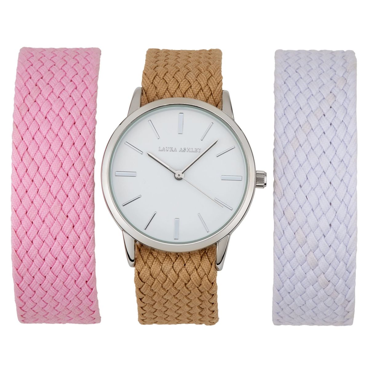 Watch Set 3 Interchangeable Fabric Straps