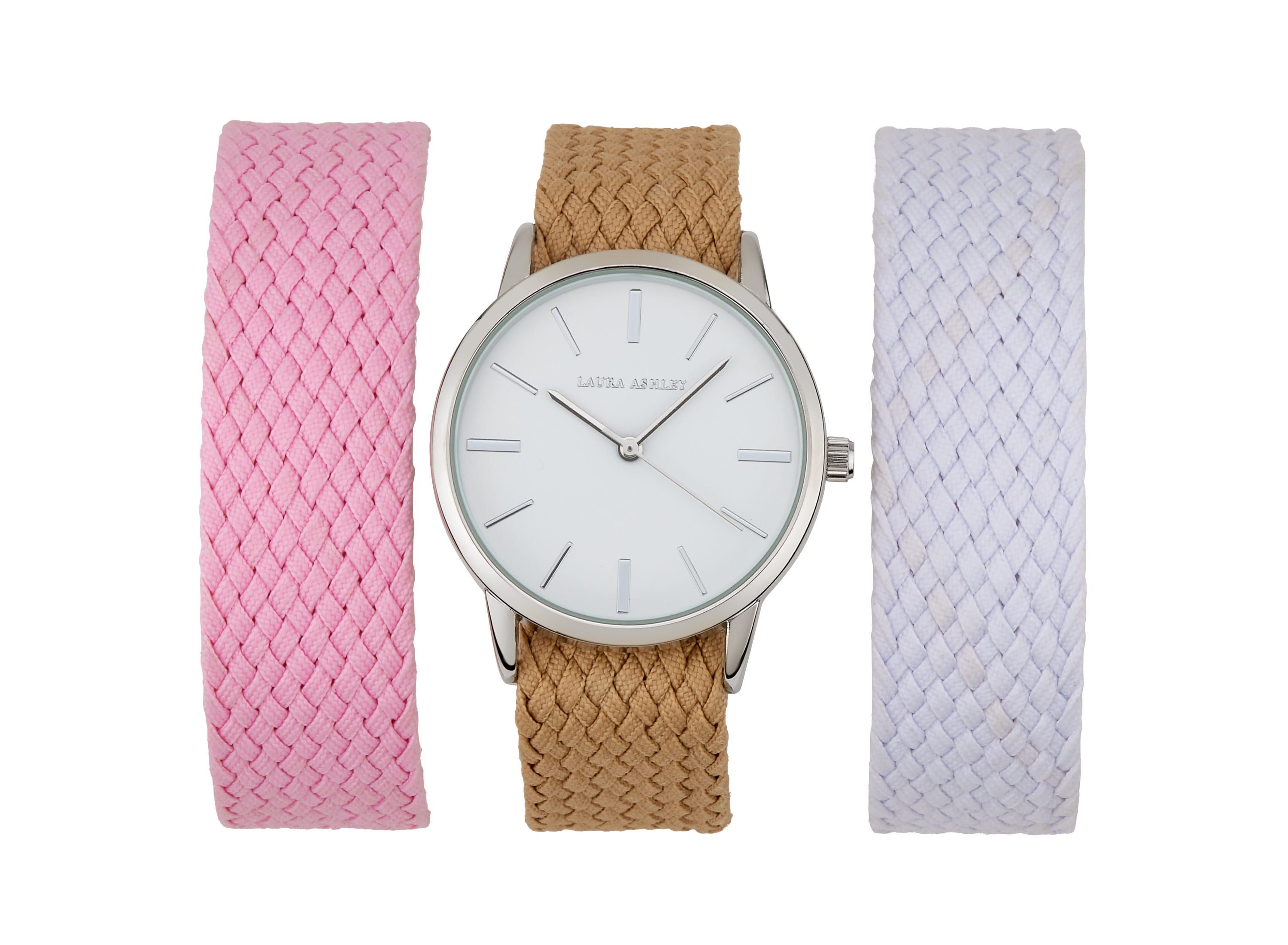 Watch Set 3 Interchangeable Fabric Straps