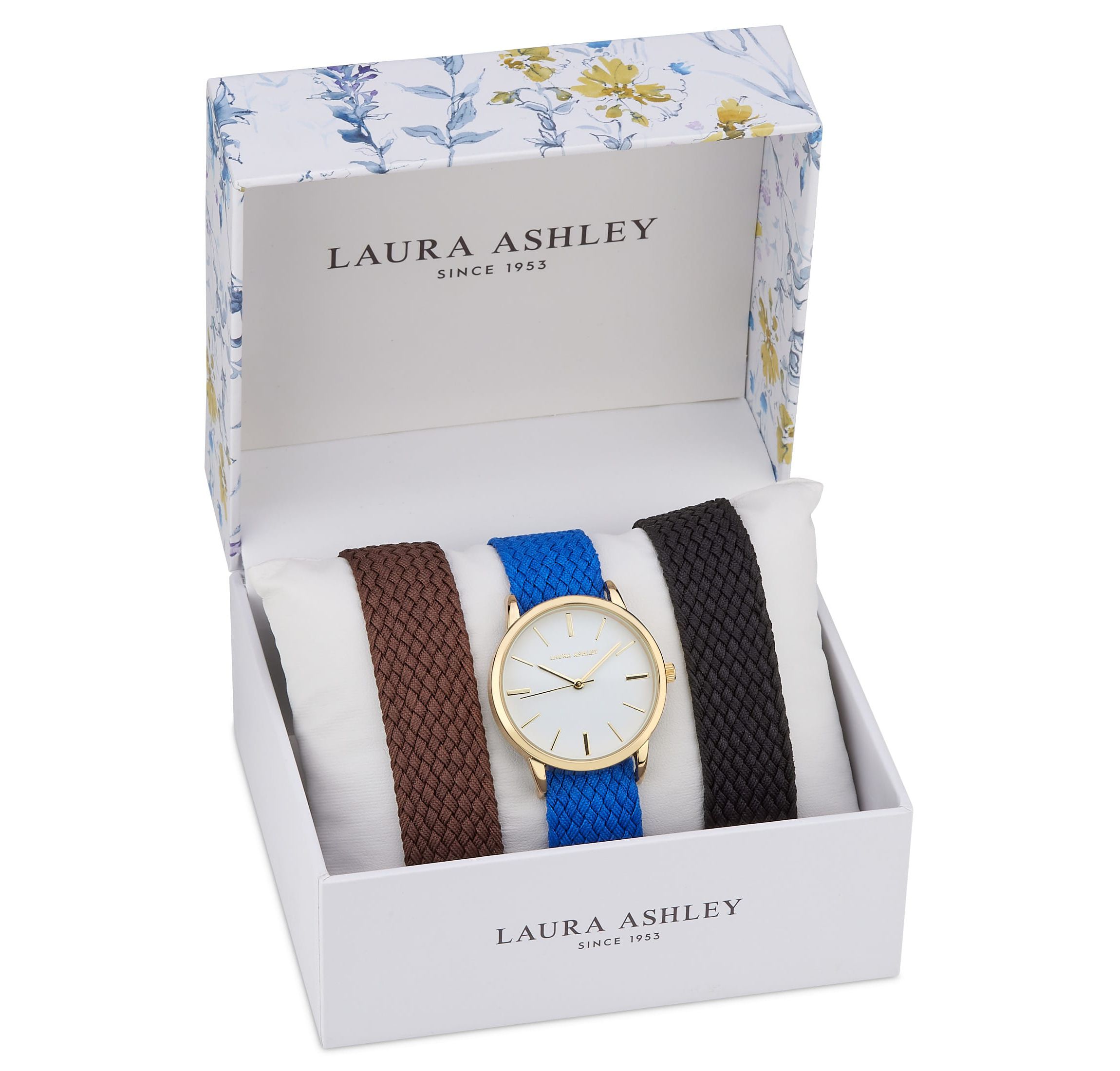 Watch Set 3 Interchangeable Fabric Straps