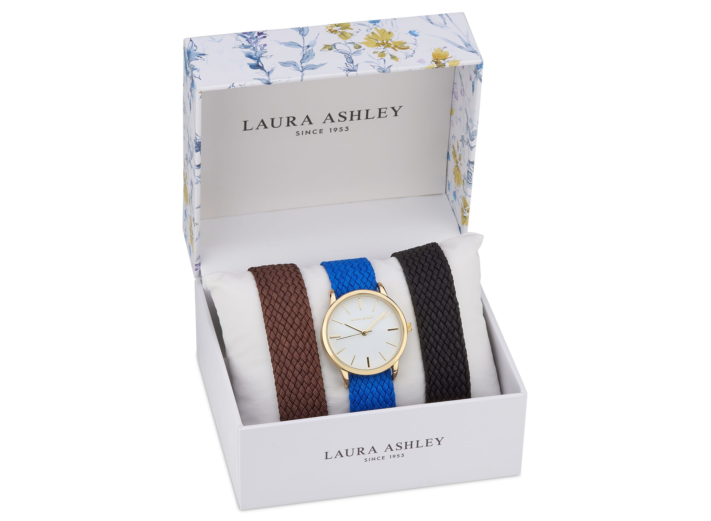 Watch Set 3 Interchangeable Fabric Straps