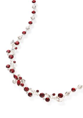 evie  emma MultiCluster Stone Collar Necklace