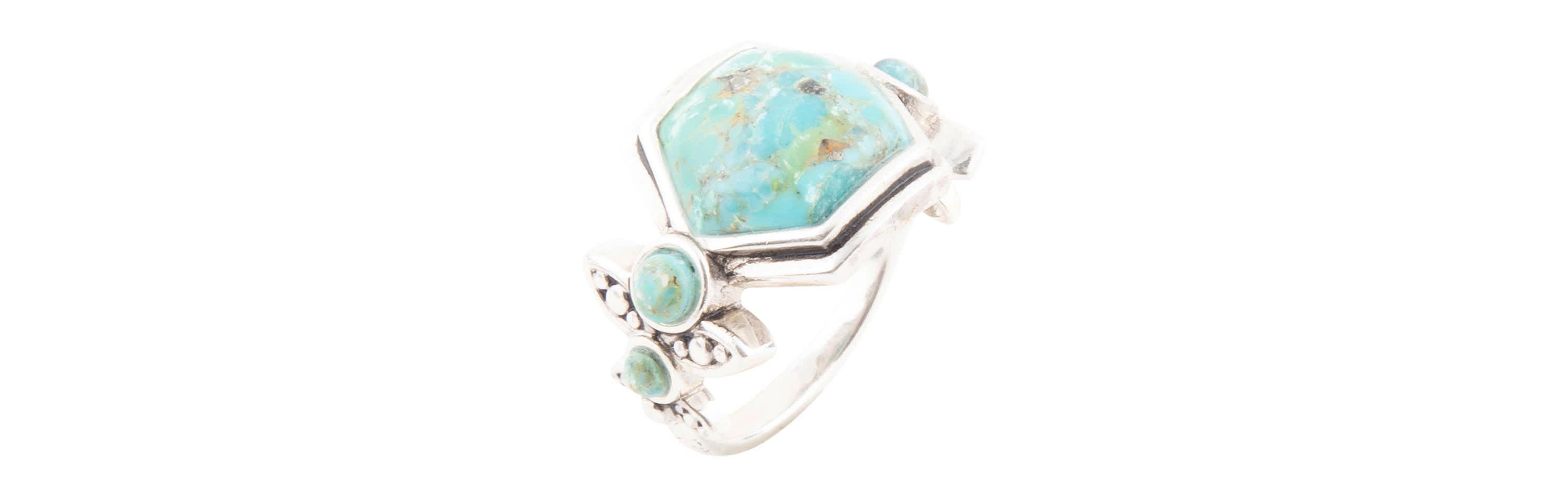 Barse Jewelry Emile Blue Turquoise and Sterling Silver Ring