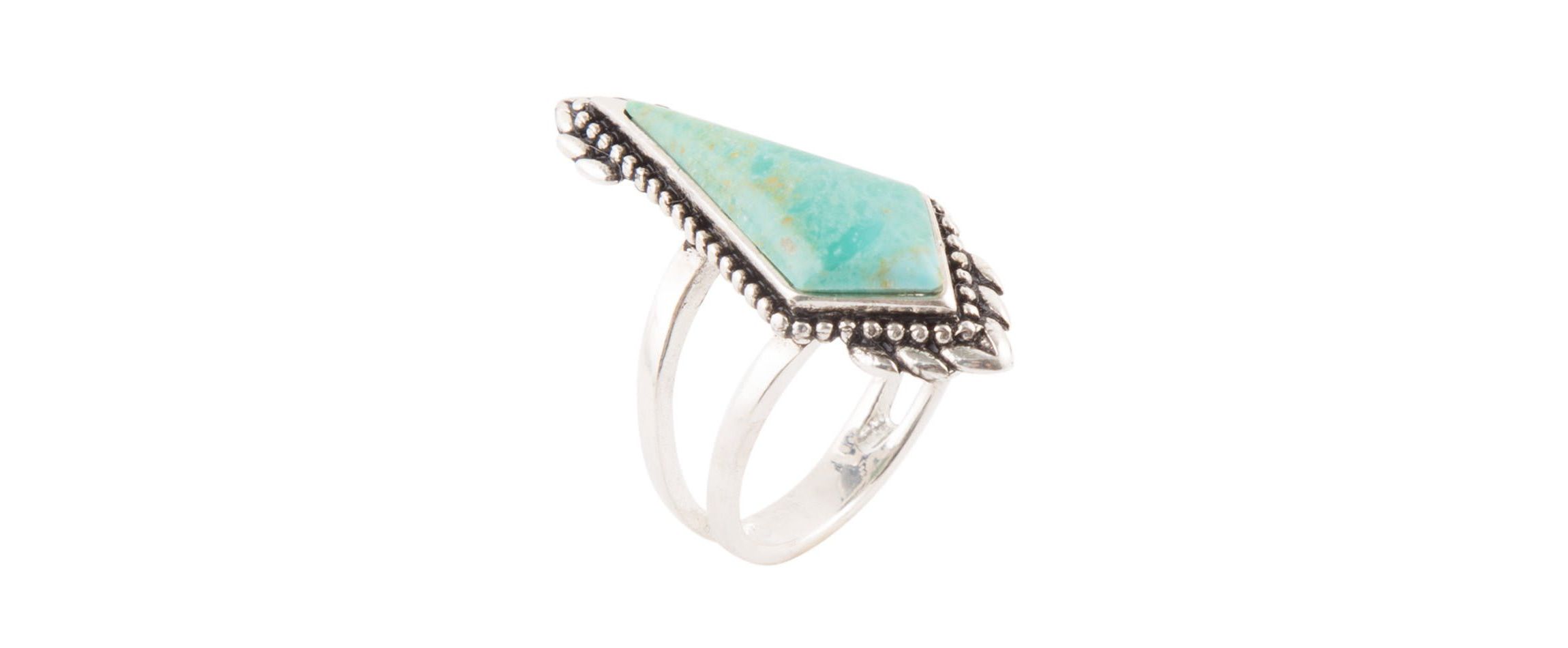 Anemone Turquoise and Sterling Silver Statement Turquoise Ring