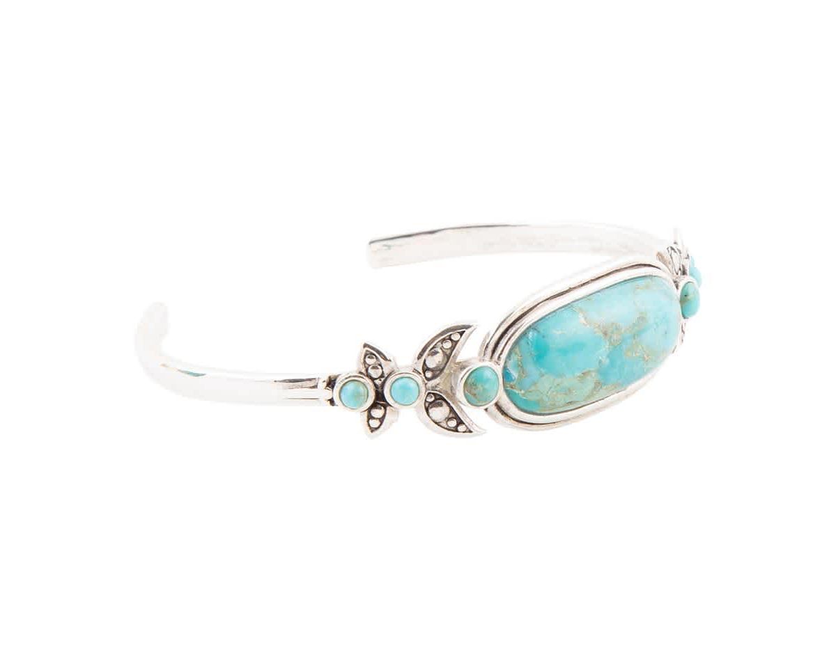Barse Jewelry Emile Blue Turquoise Sterling Silver Cuff Bracelet