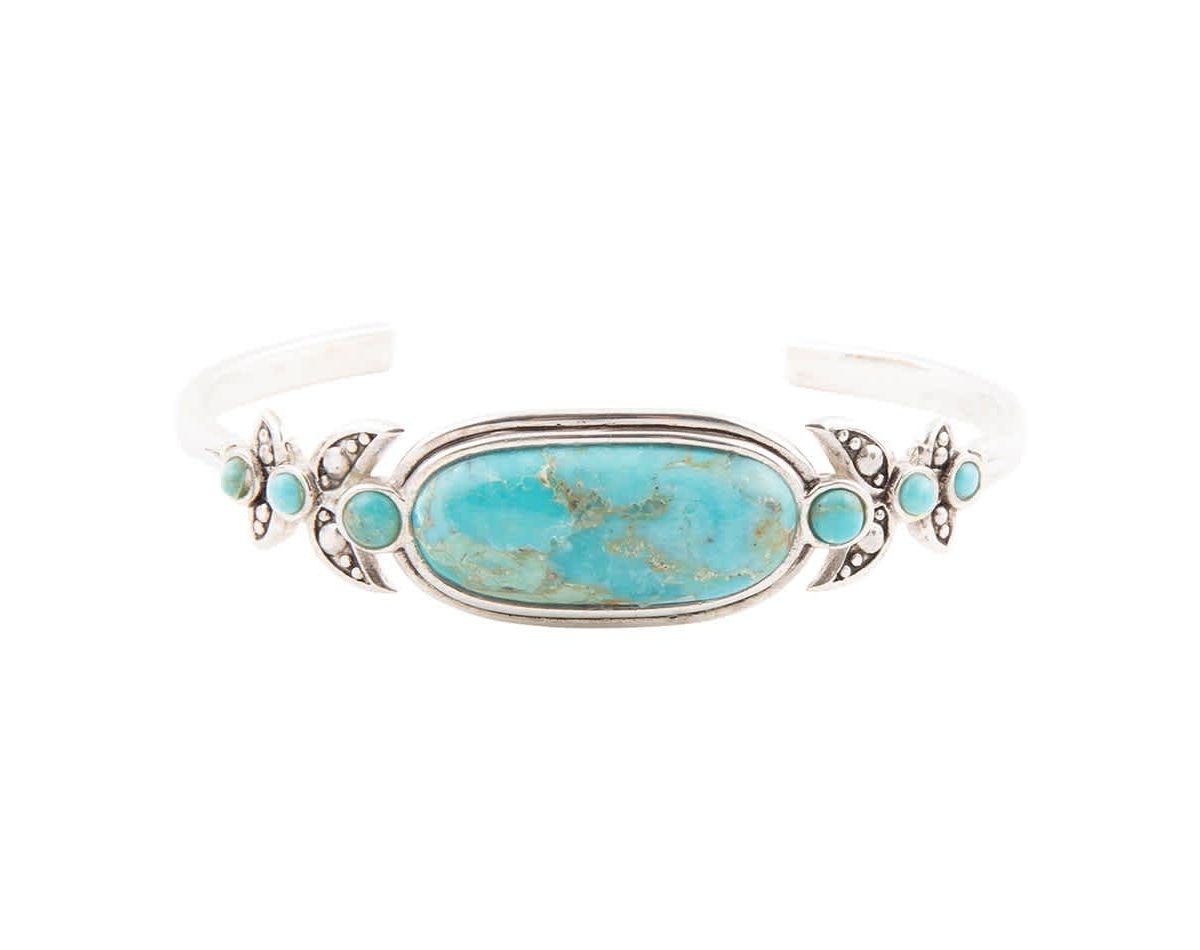 Barse Jewelry Emile Blue Turquoise Sterling Silver Cuff Bracelet