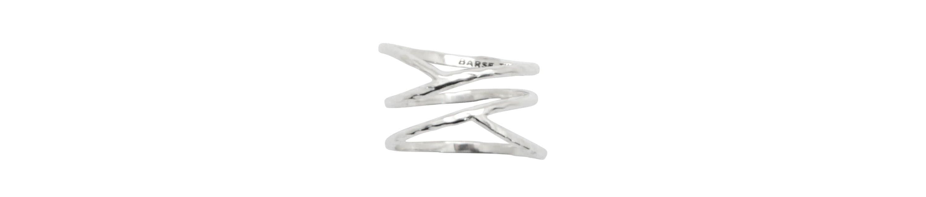 Criss Cross Sterling Silver Ring