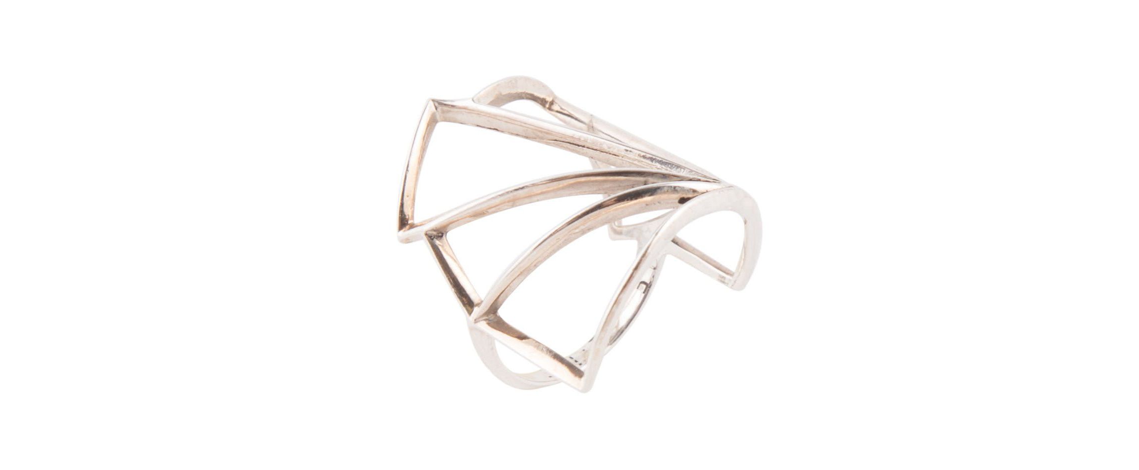 Sterling Silver Multi Angle Ring