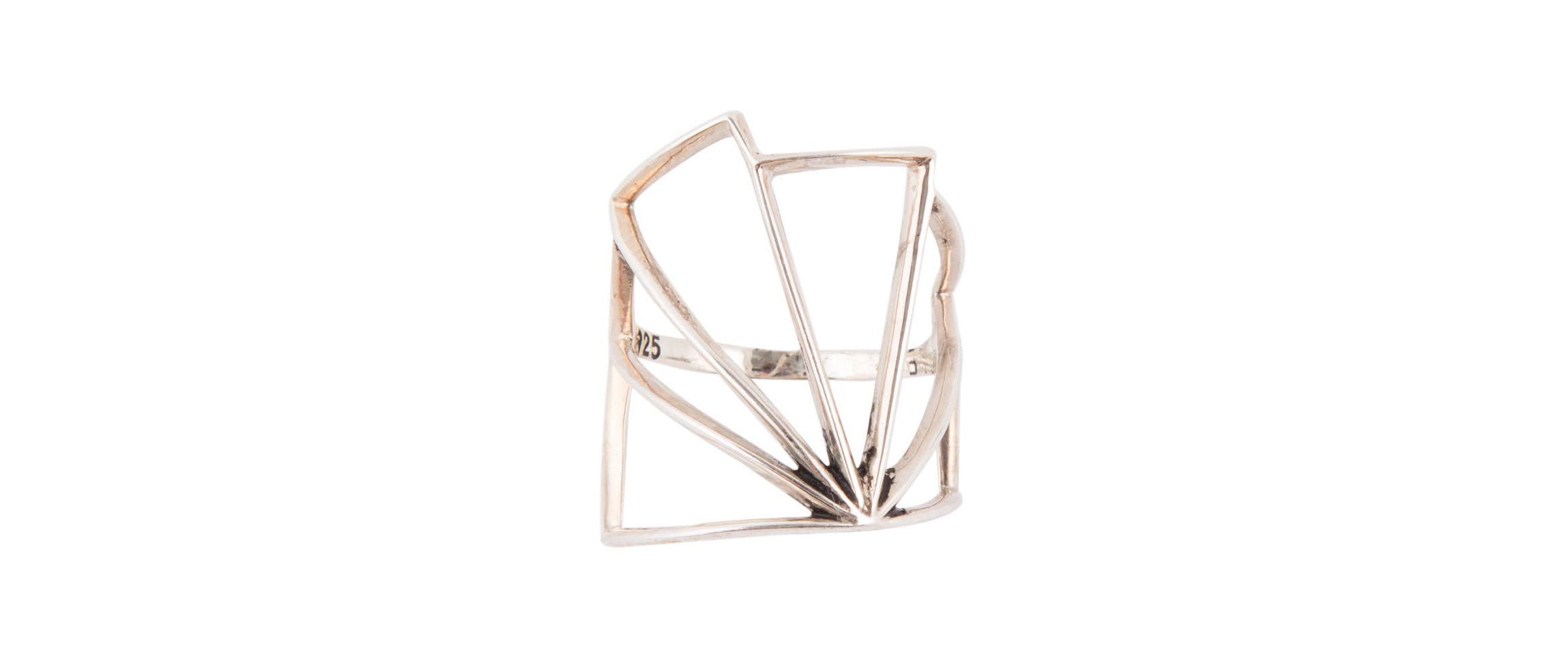 Sterling Silver Multi Angle Ring