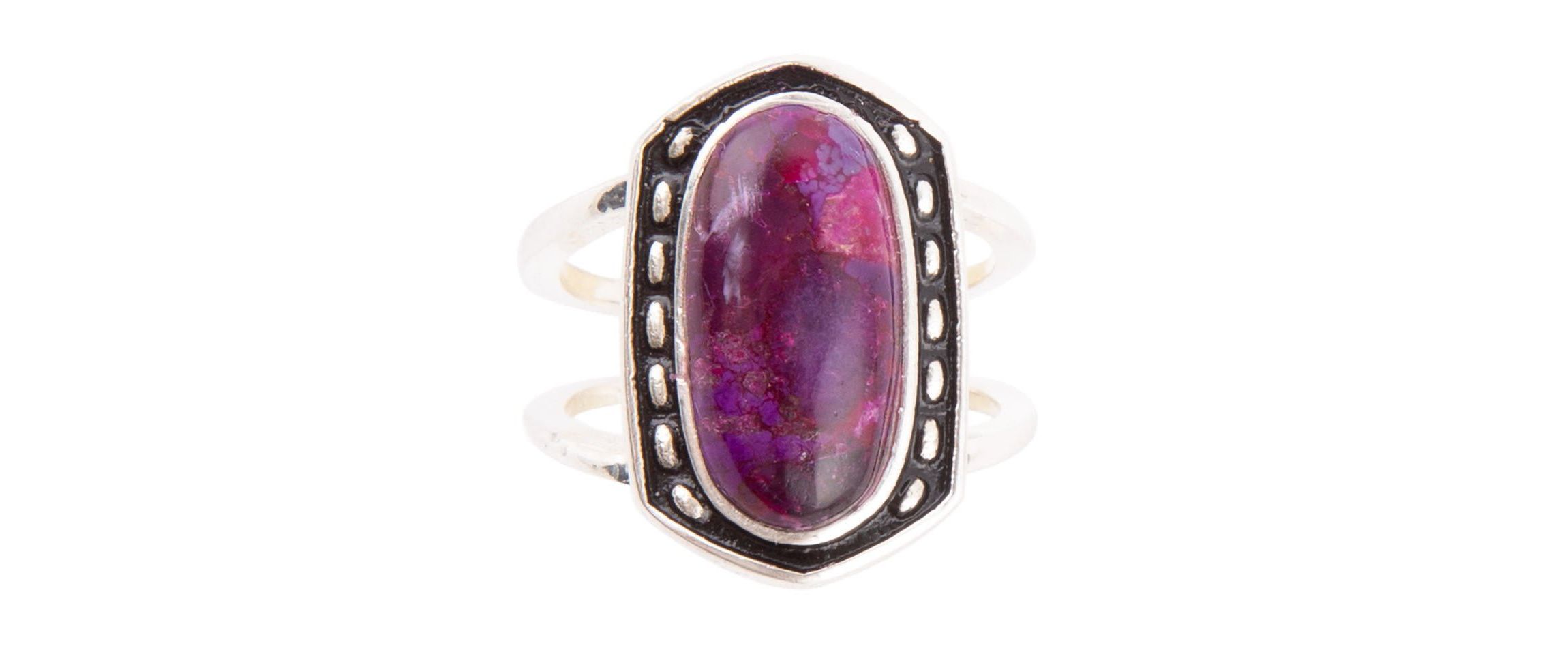 Shielded Lime Turquoise and Sterling Silver Ring