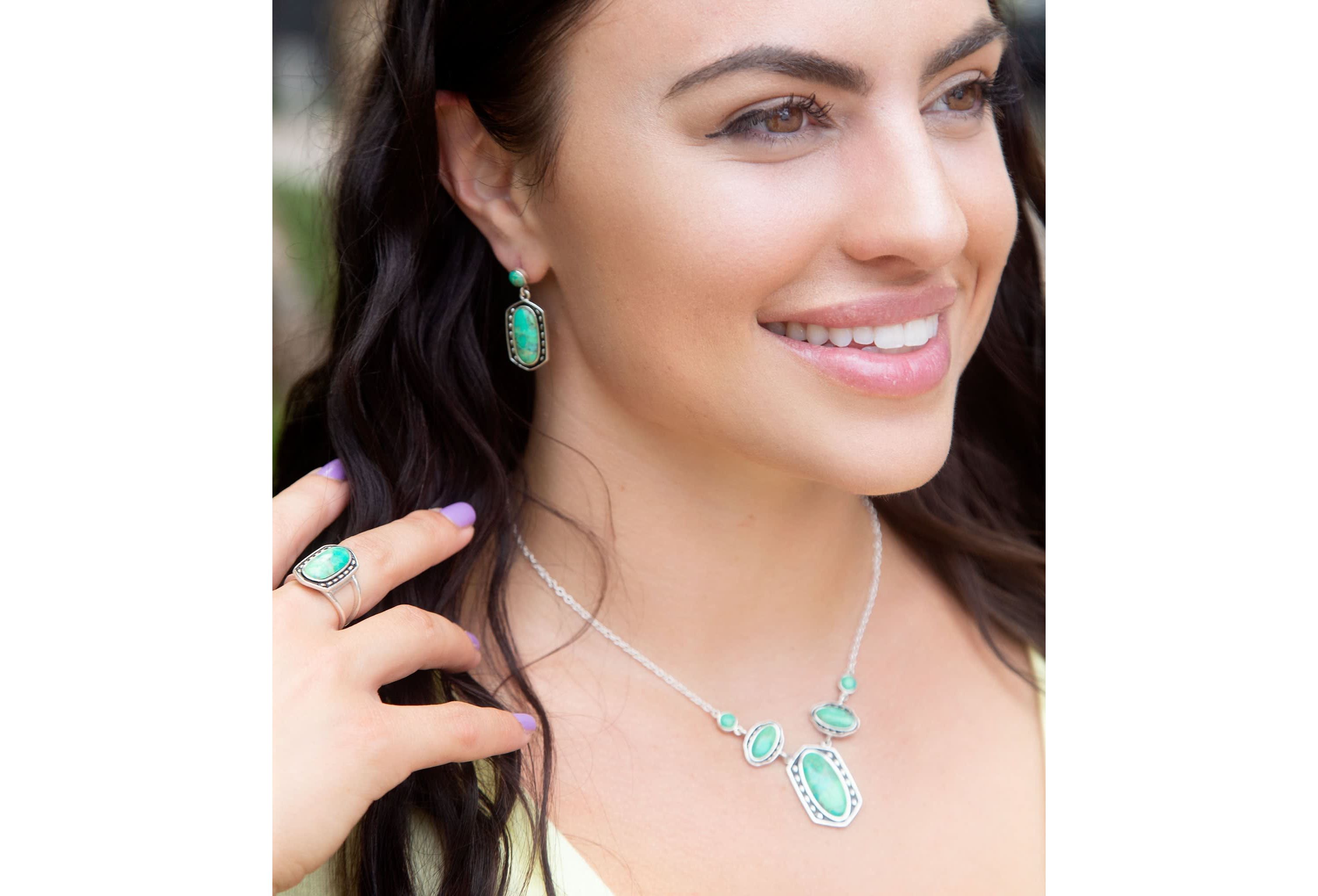 Shielded Turquoise and Sterling Silver Ring