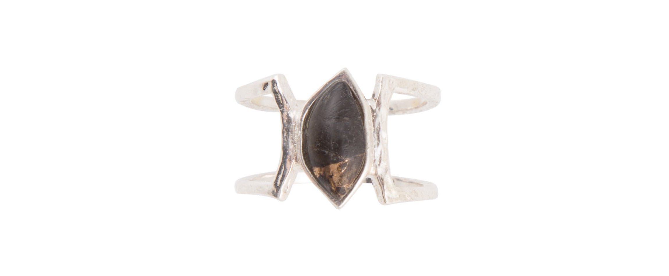 Cooling Trend Shungite Matrix and Sterling Silver Ring