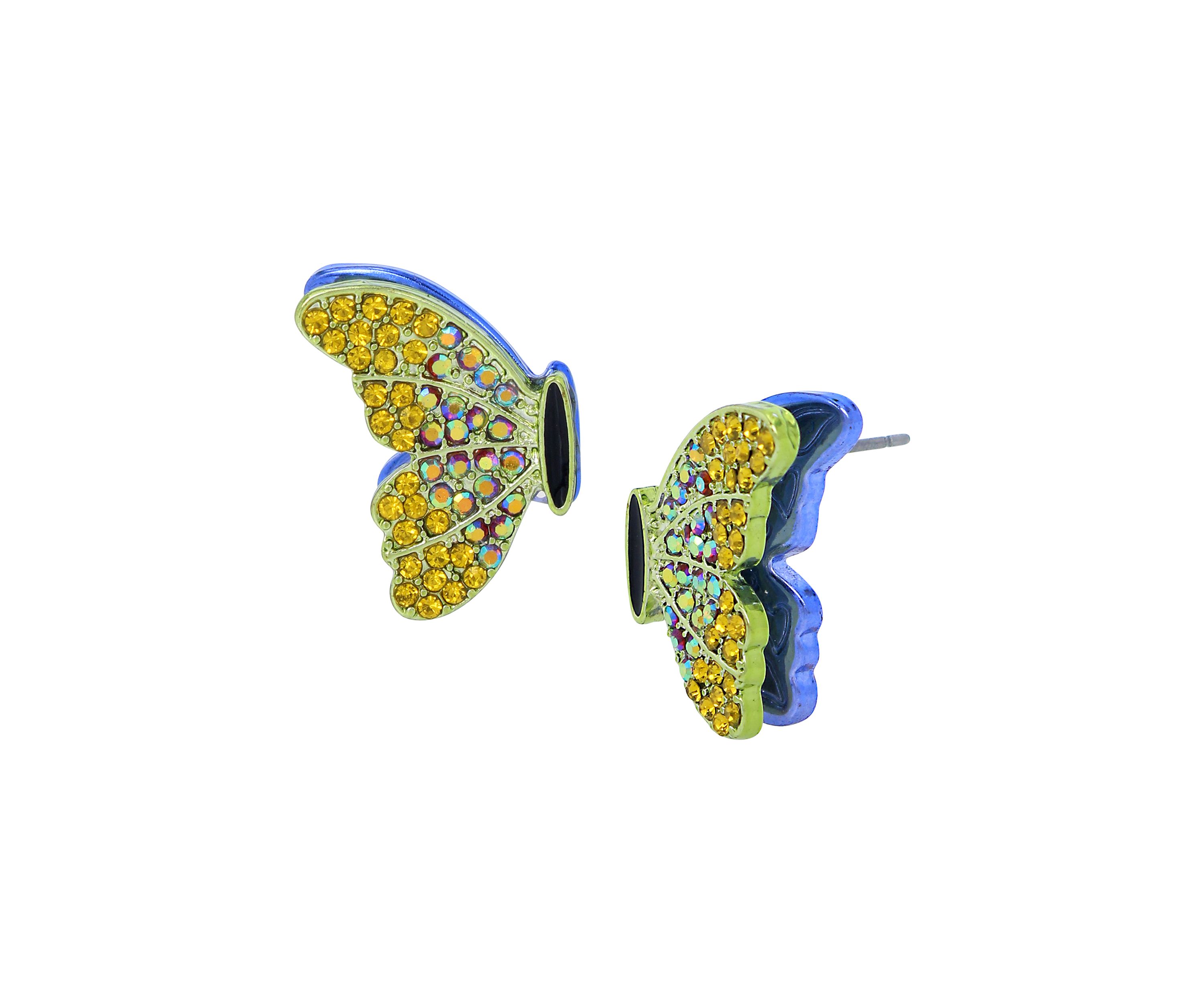 Butterfly Wing Stud Earrings