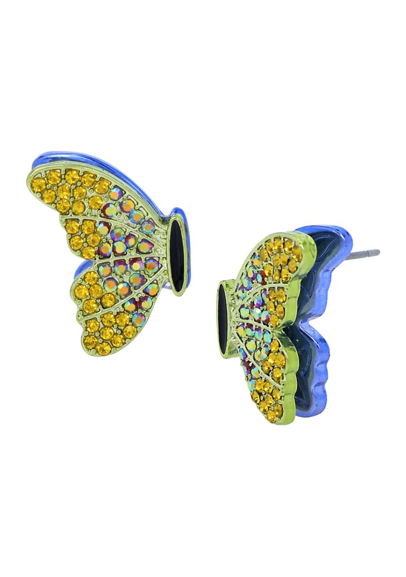 Butterfly Wing Stud Earrings