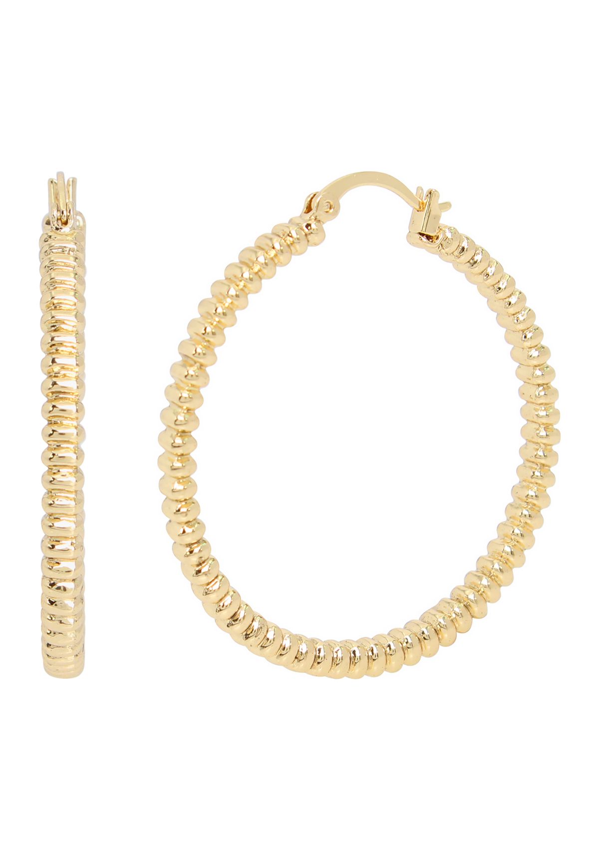 Skull and Hoop Duo Set of Earrings