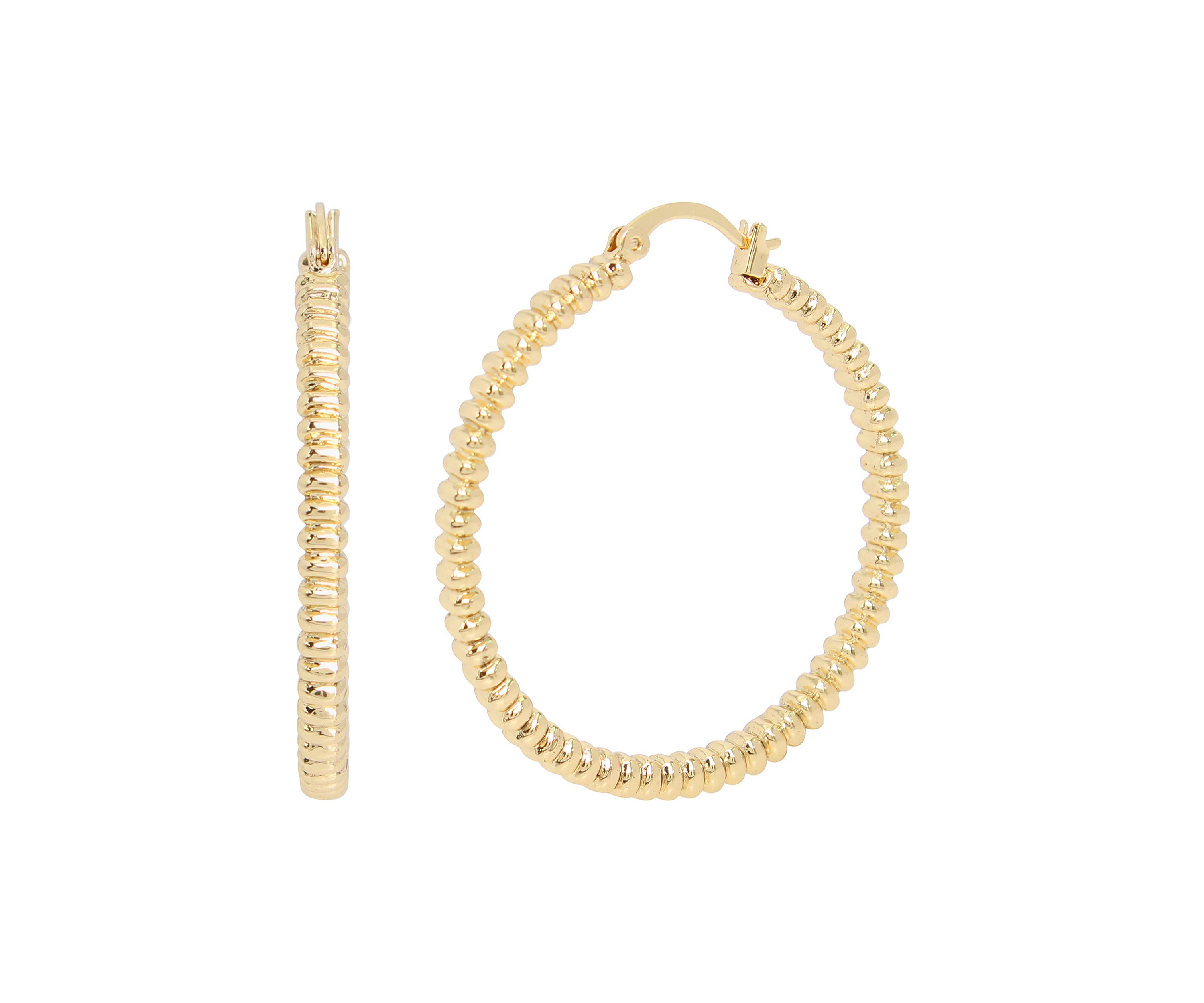 Skull and Hoop Duo Set of Earrings