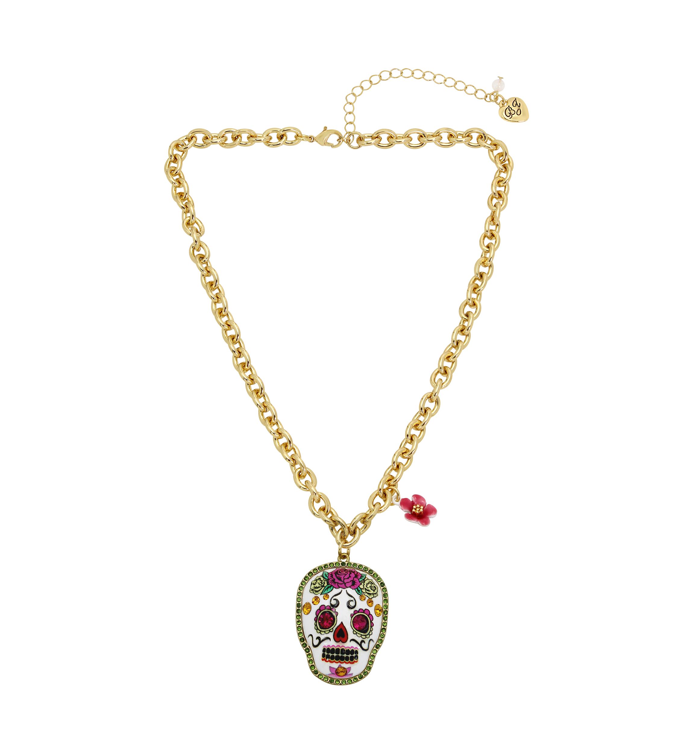 Sugar Skull Pendant Necklace