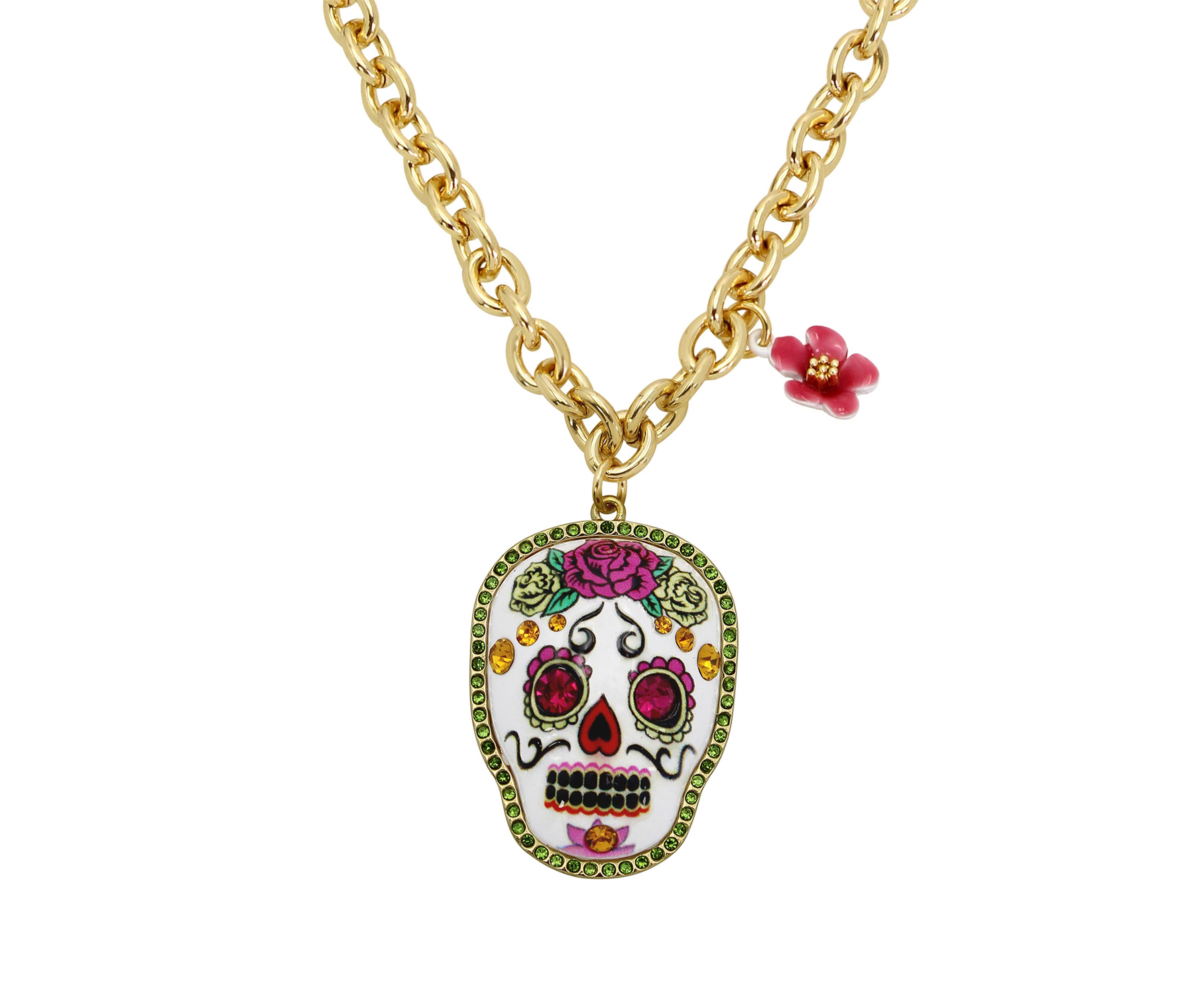 Sugar Skull Pendant Necklace