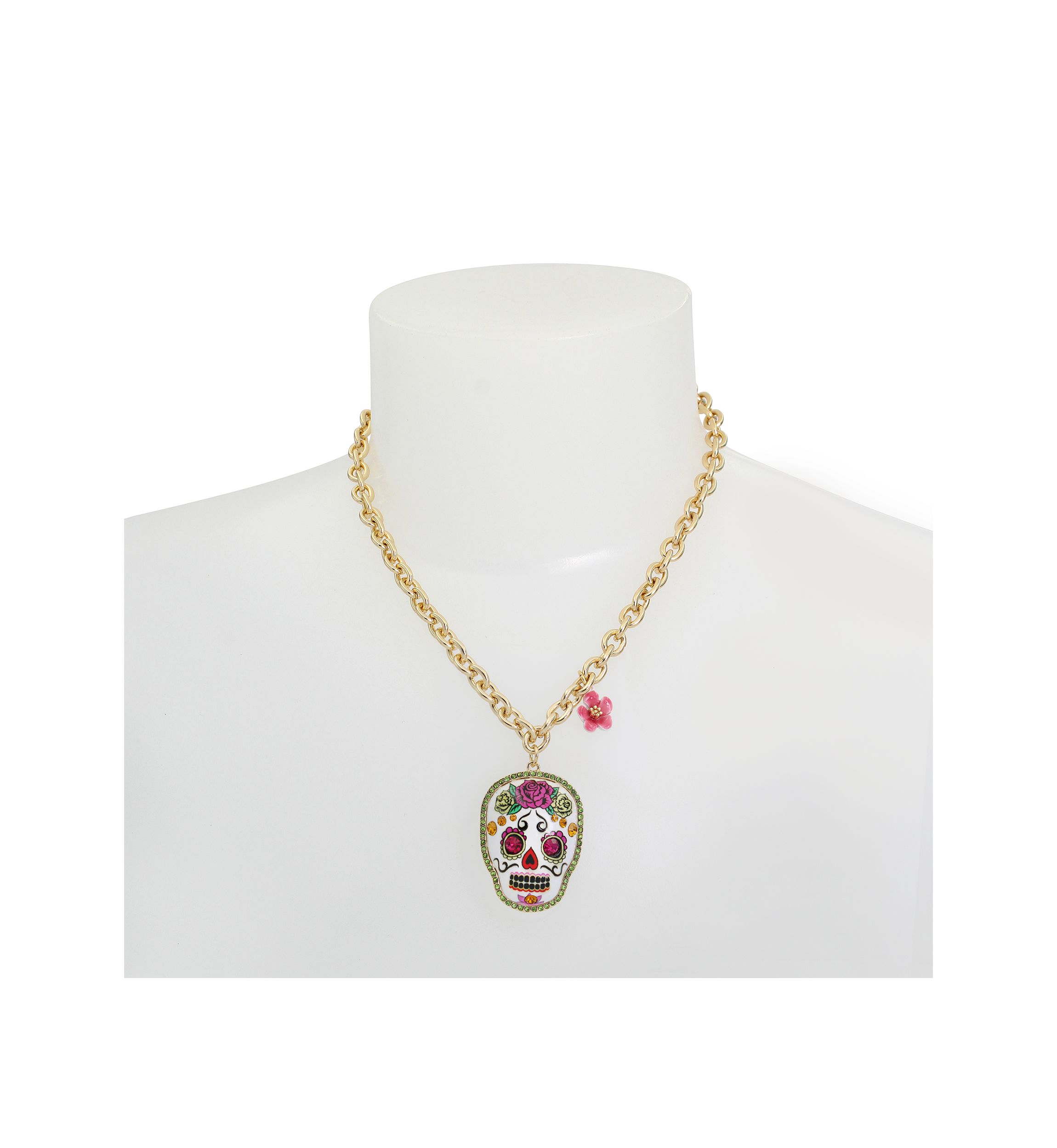 Sugar Skull Pendant Necklace