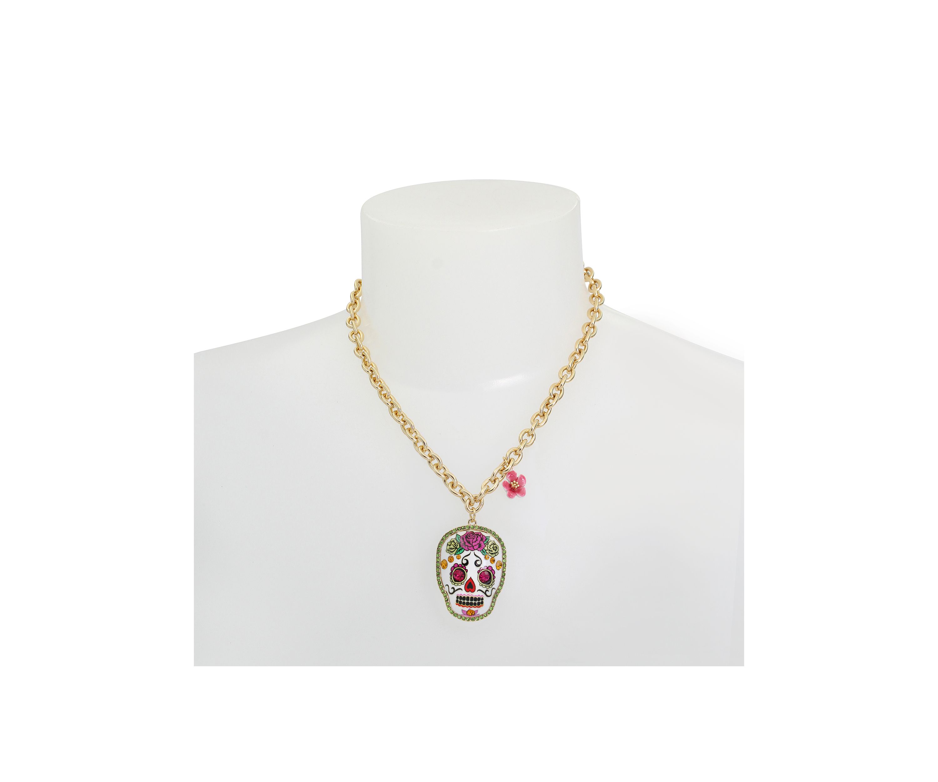 Sugar Skull Pendant Necklace