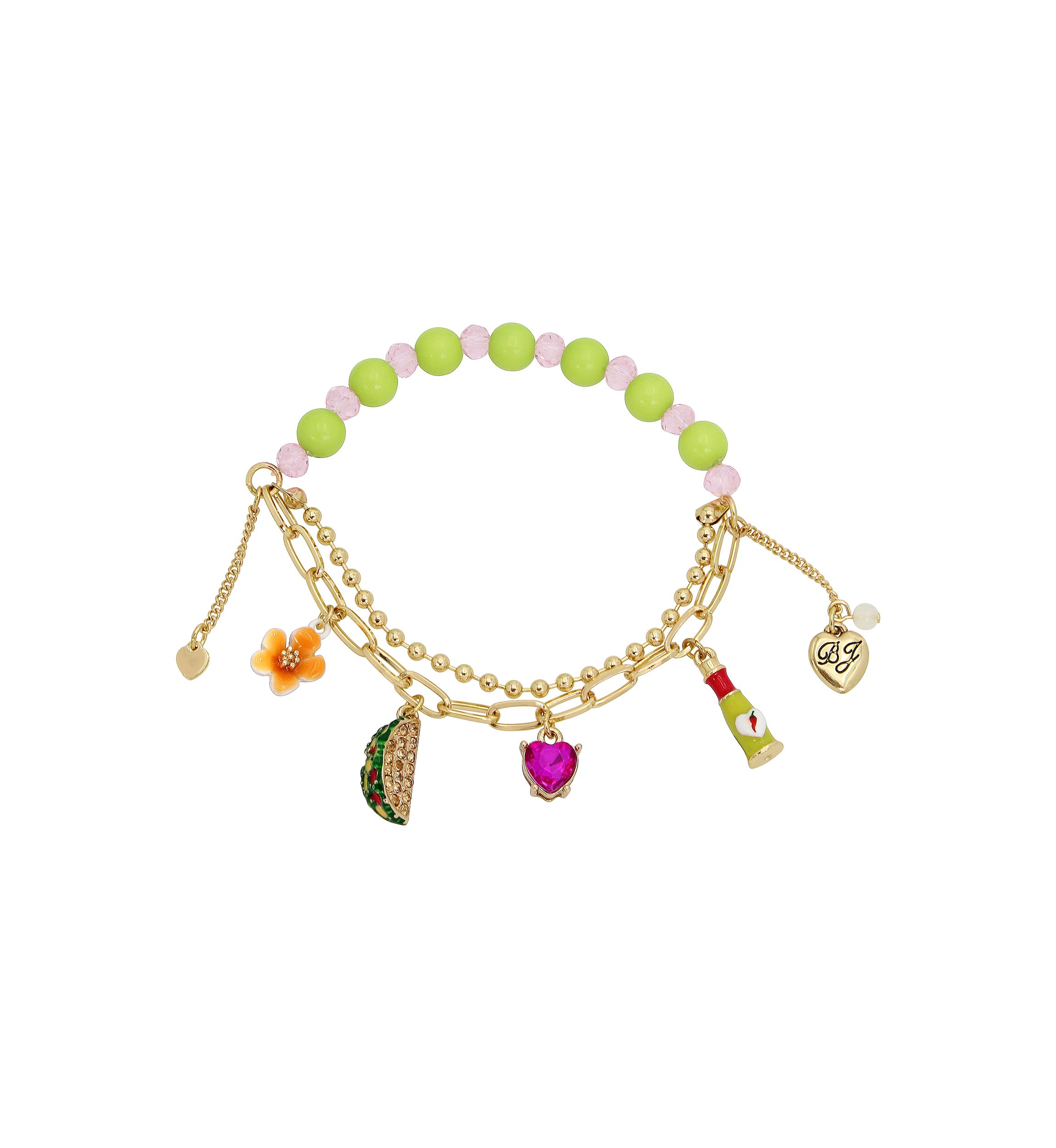 Taco Charm Stretch Bracelet