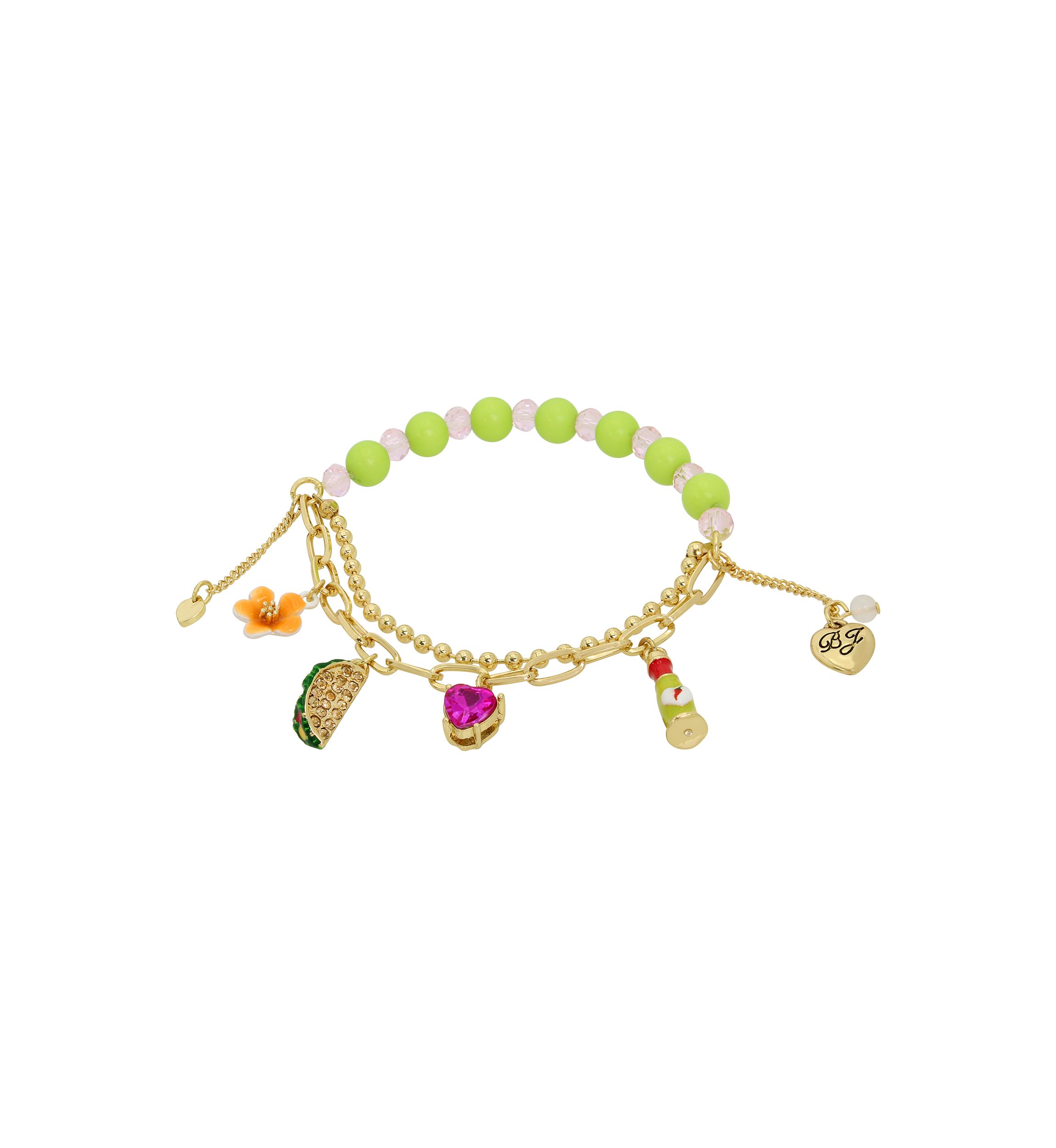 Taco Charm Stretch Bracelet