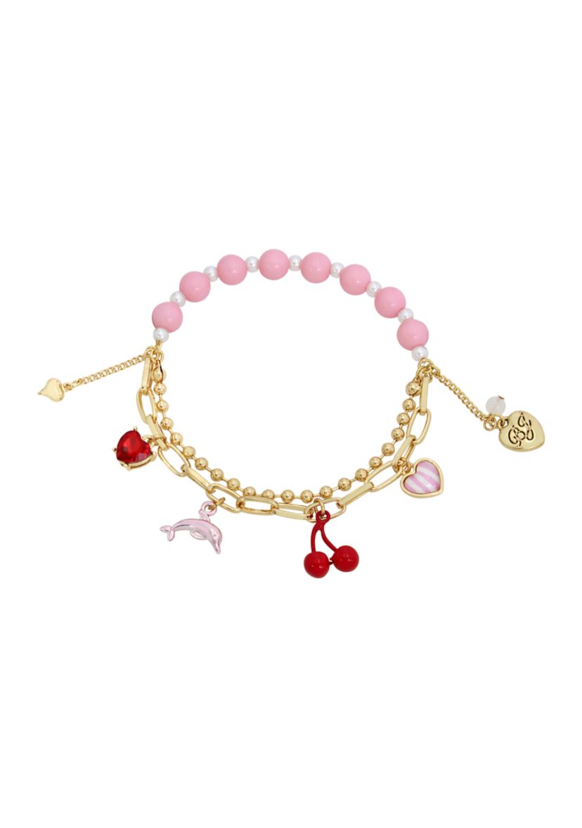 Dolphin Charm Stretch Bracelet