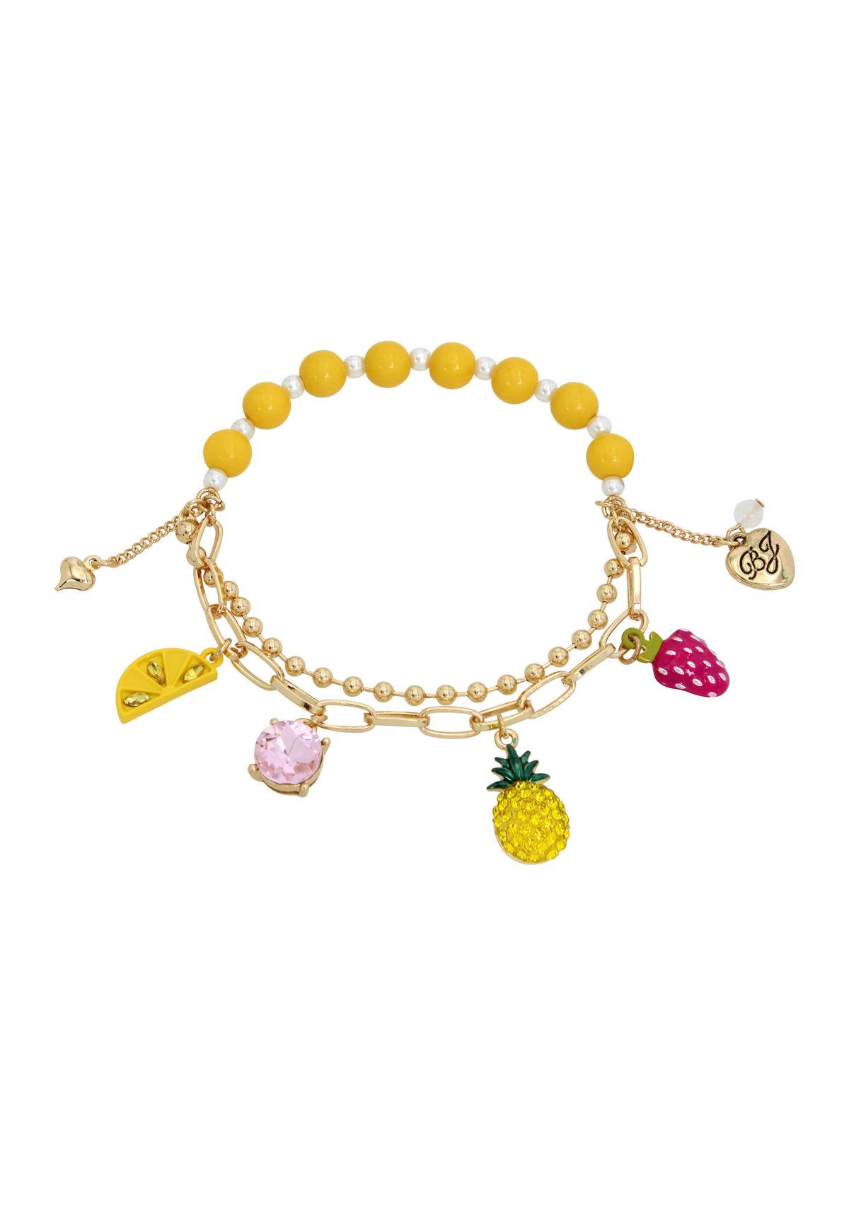 Pineapple Charm Stretch Bracelet