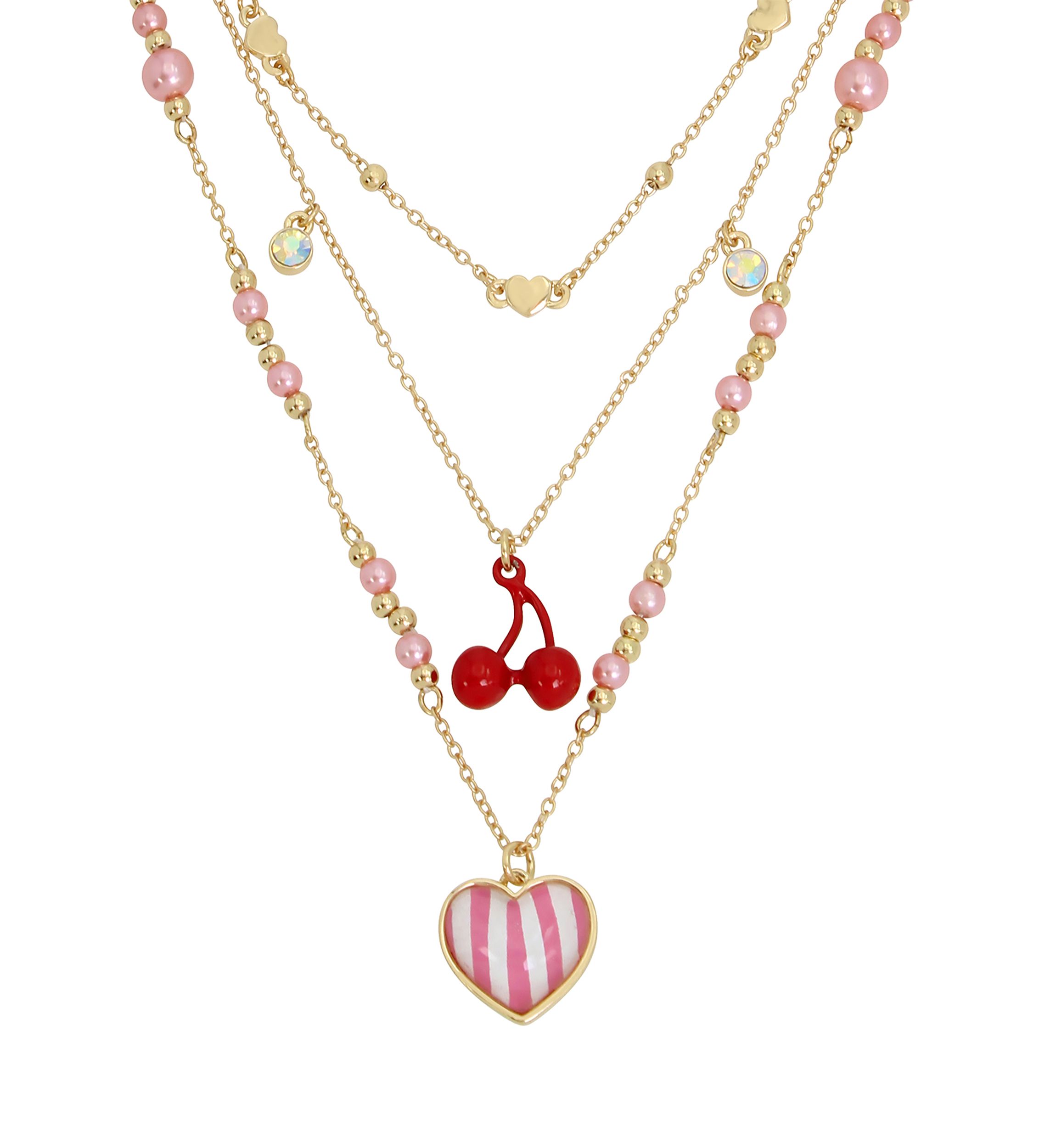 Heart Charm Layered Necklace