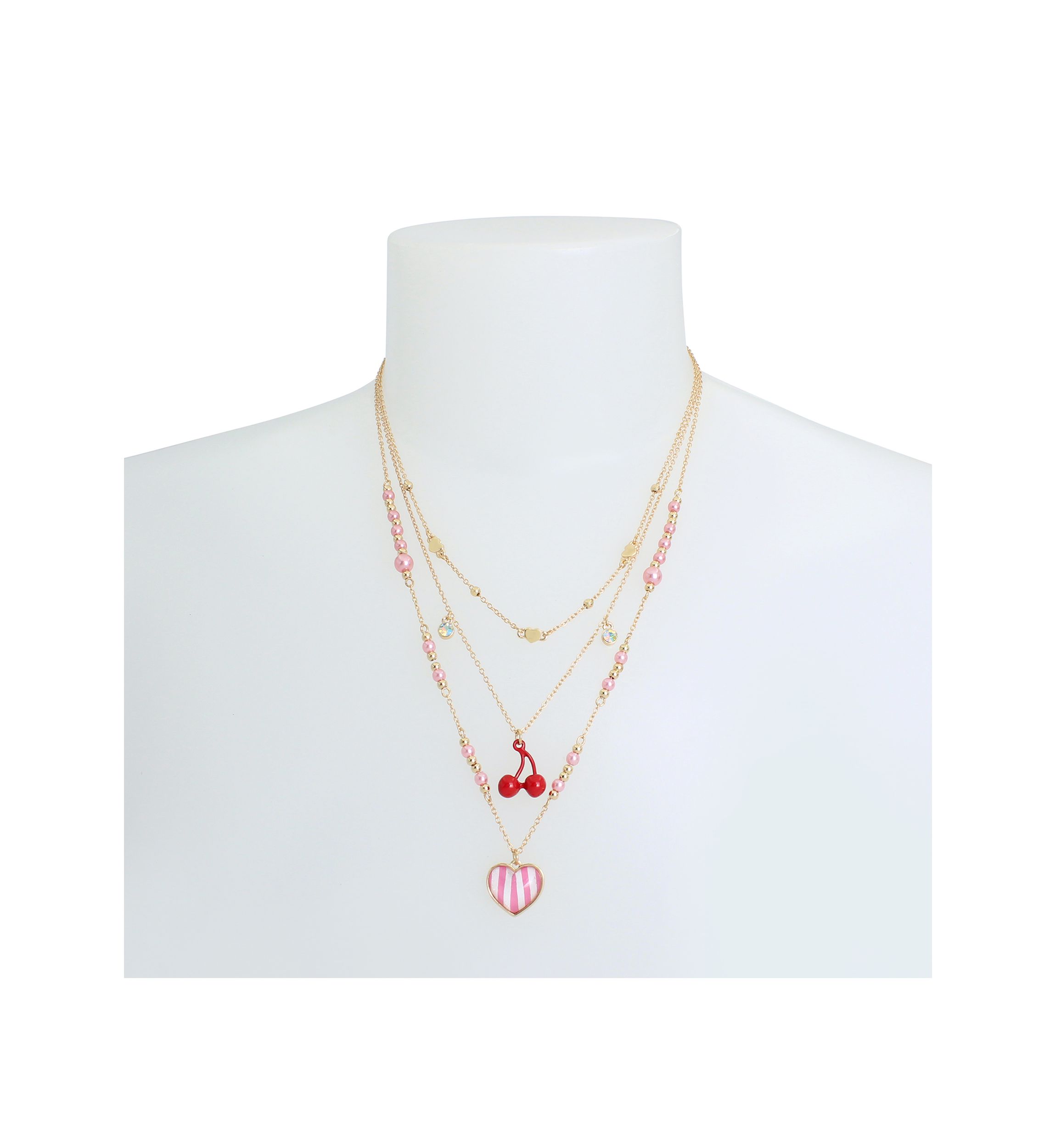 Heart Charm Layered Necklace