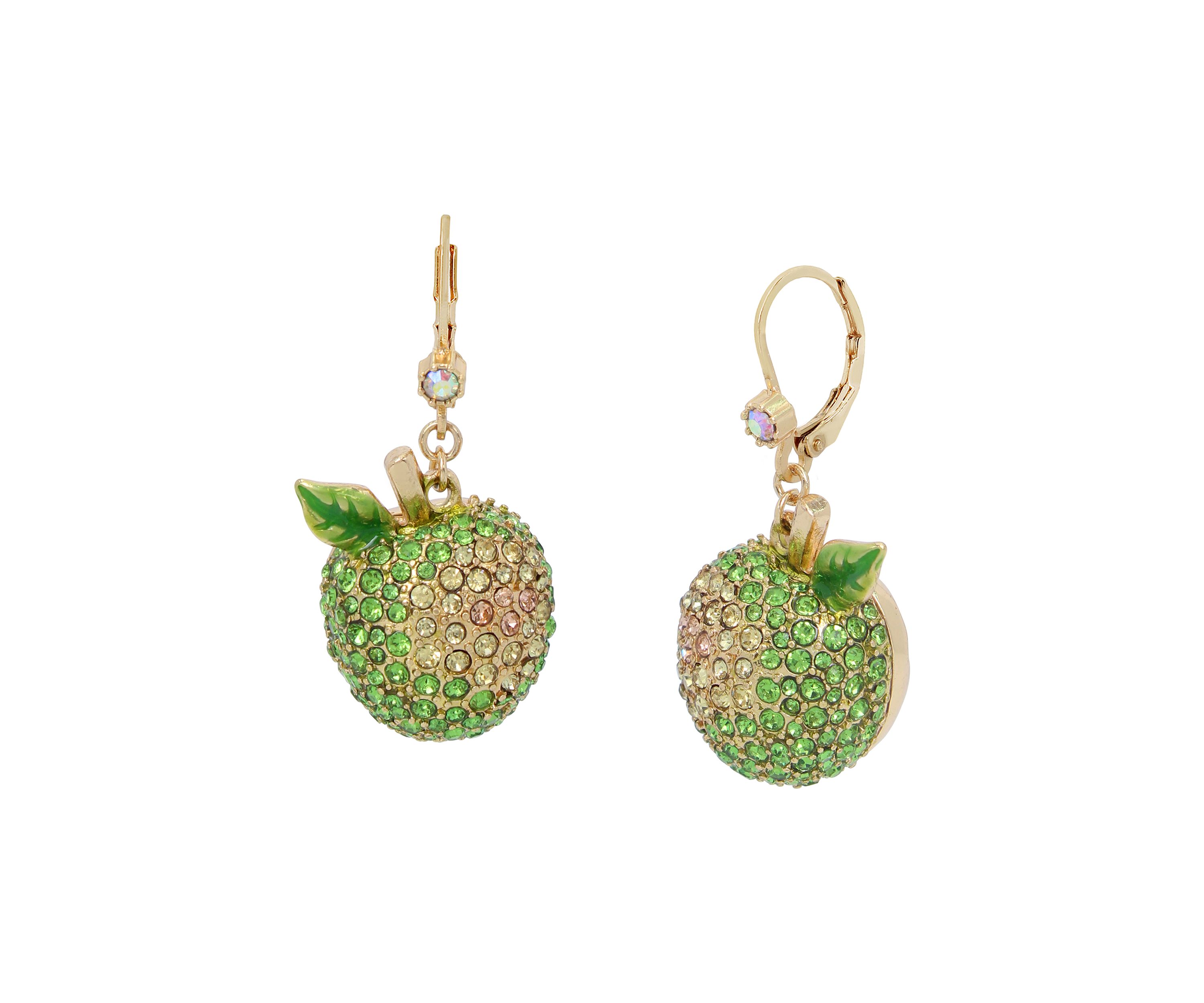 Green Apple Drop Earrings