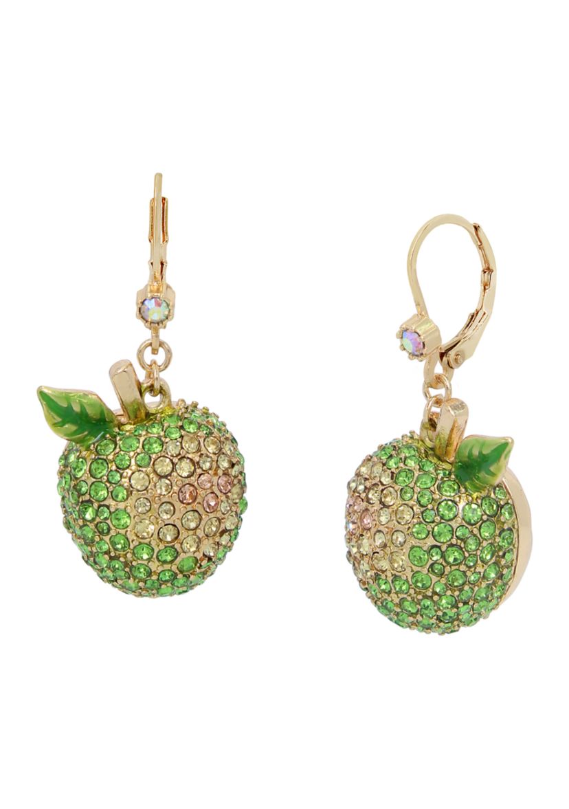 Green Apple Drop Earrings