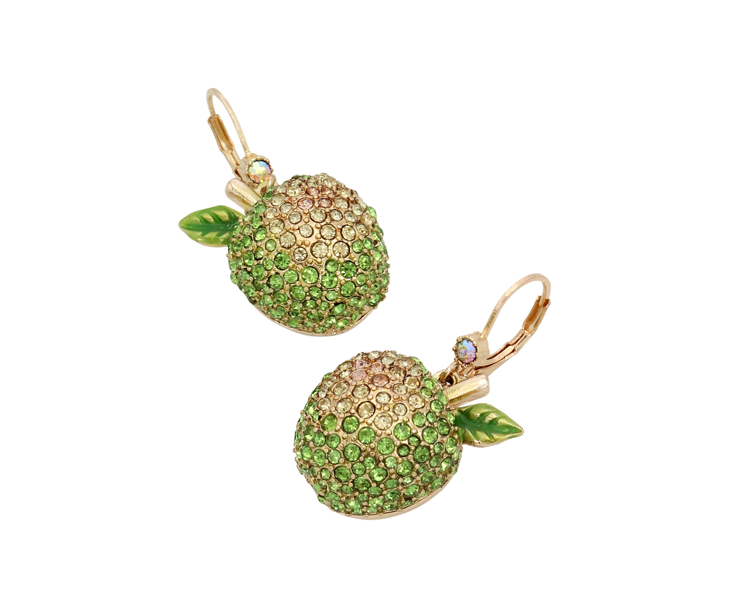 Green Apple Drop Earrings