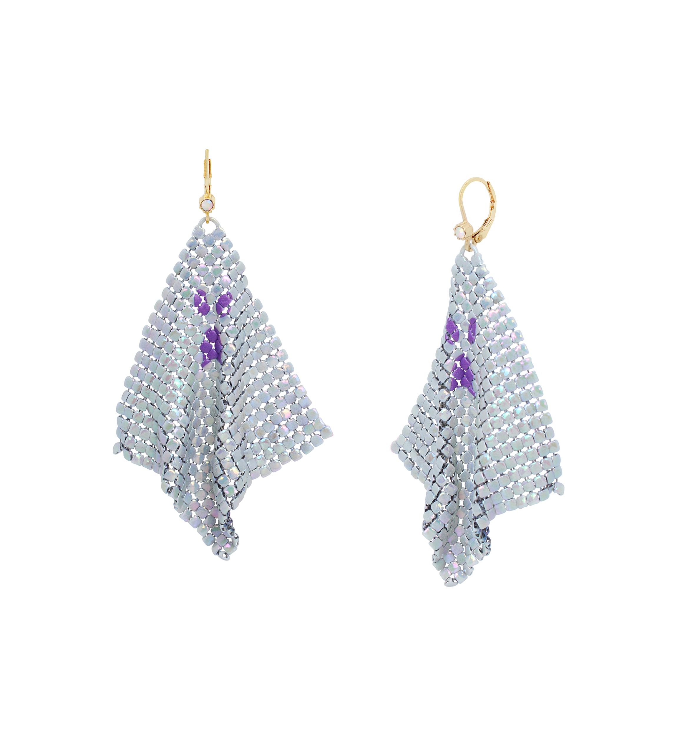 Ghost Chainmail Chandelier Earrings