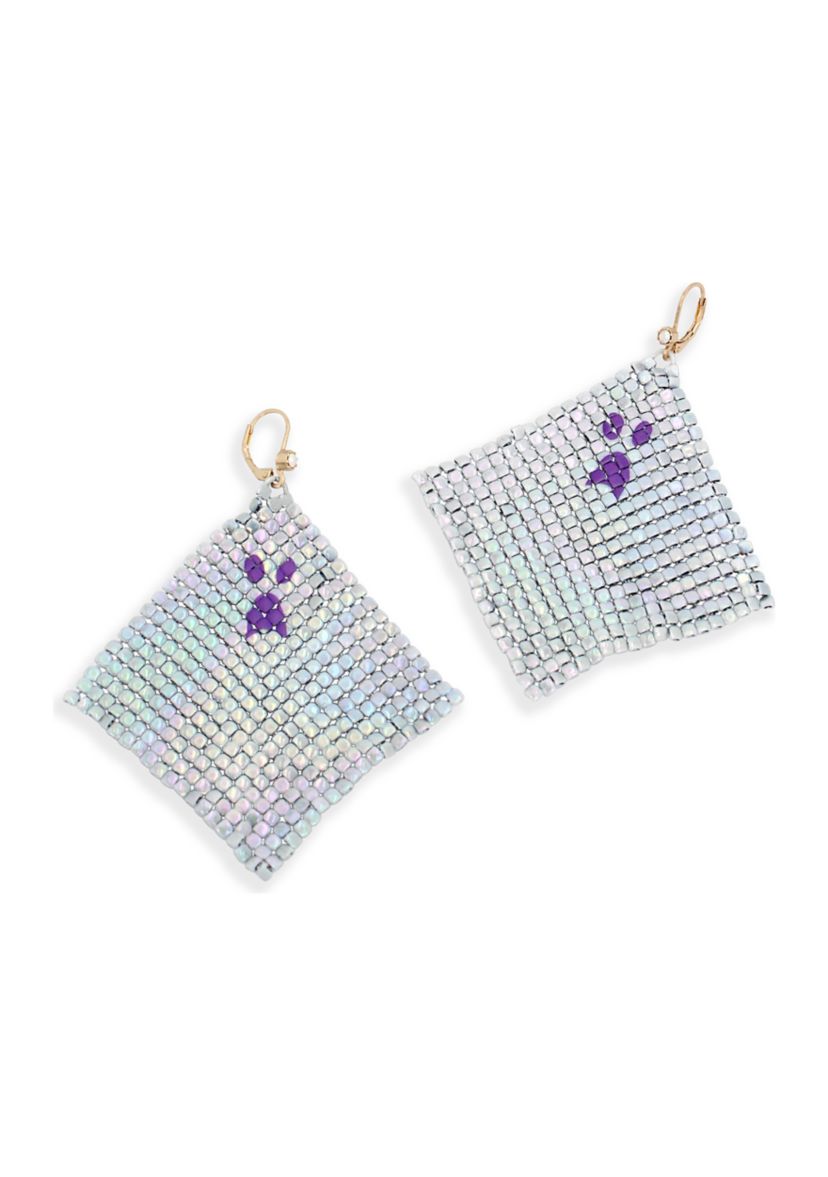 Ghost Chainmail Chandelier Earrings