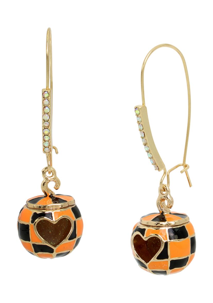 Pumpkin Dangle Earrings